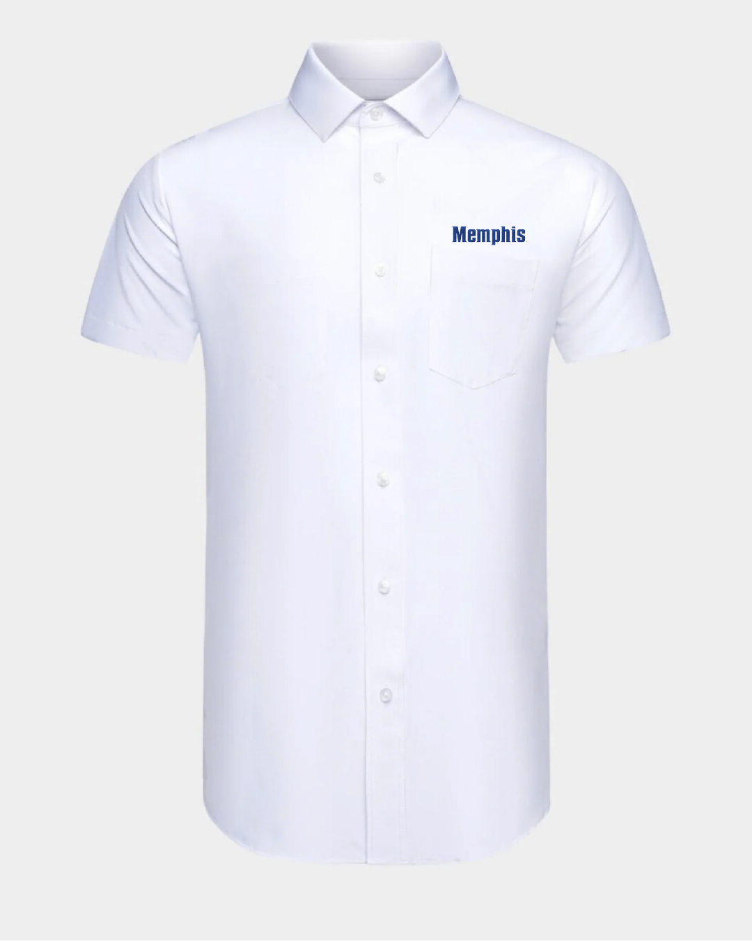 Memphis University Phenom Classic White Short Sleeve Dress Shirt