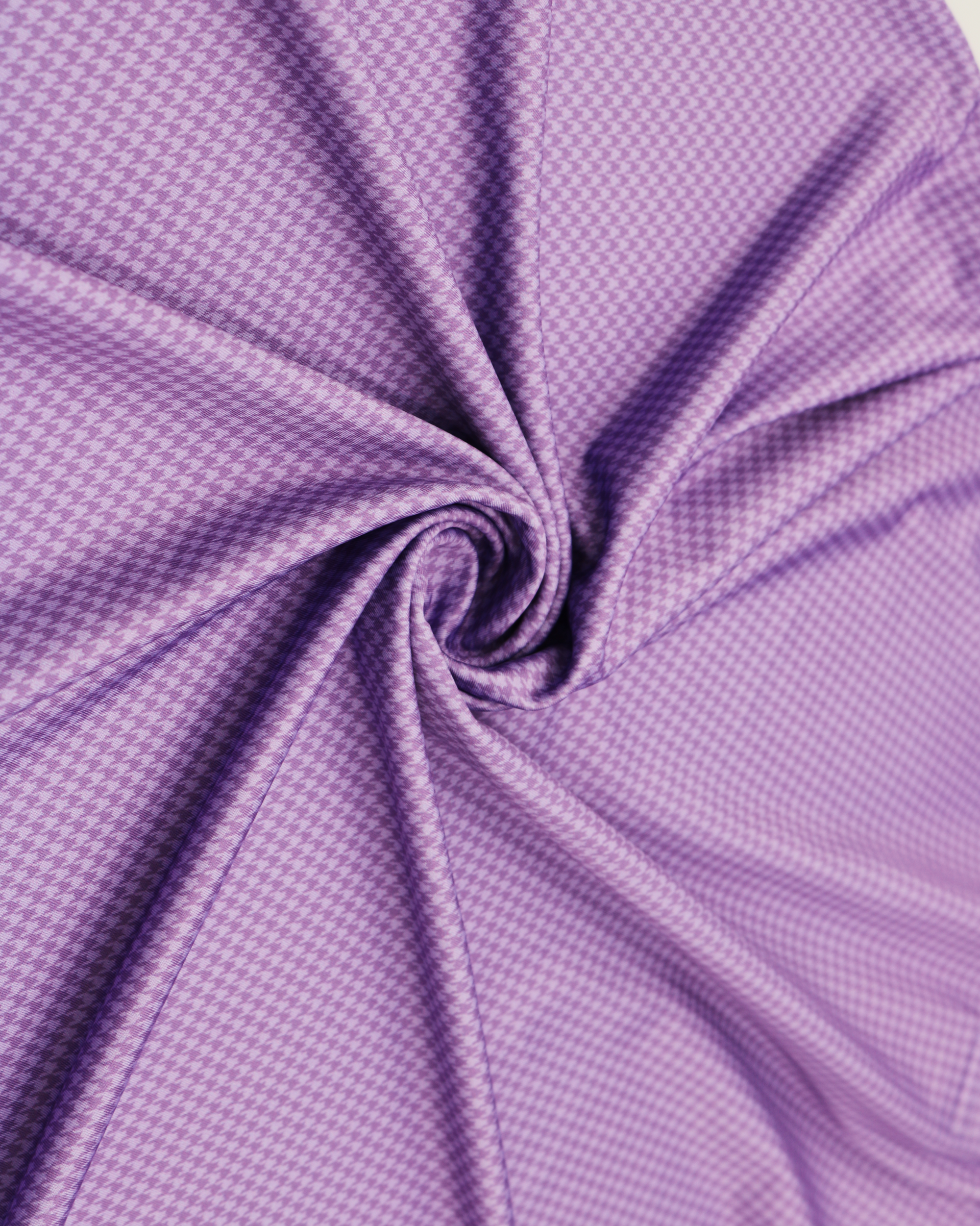 Elevation Fig Purple Houndstooth Polo