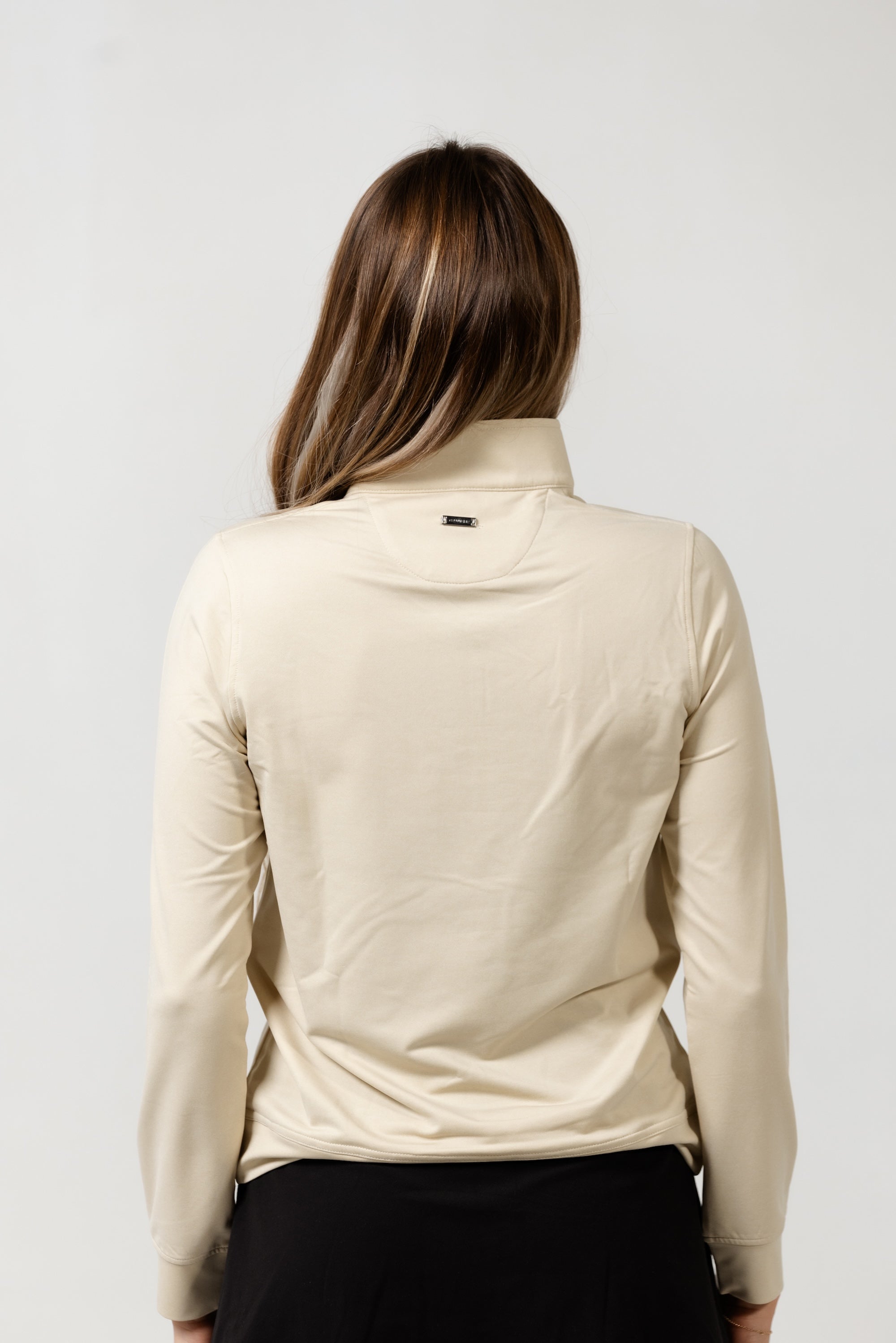 Vista Womens Q-Zip Light Grey