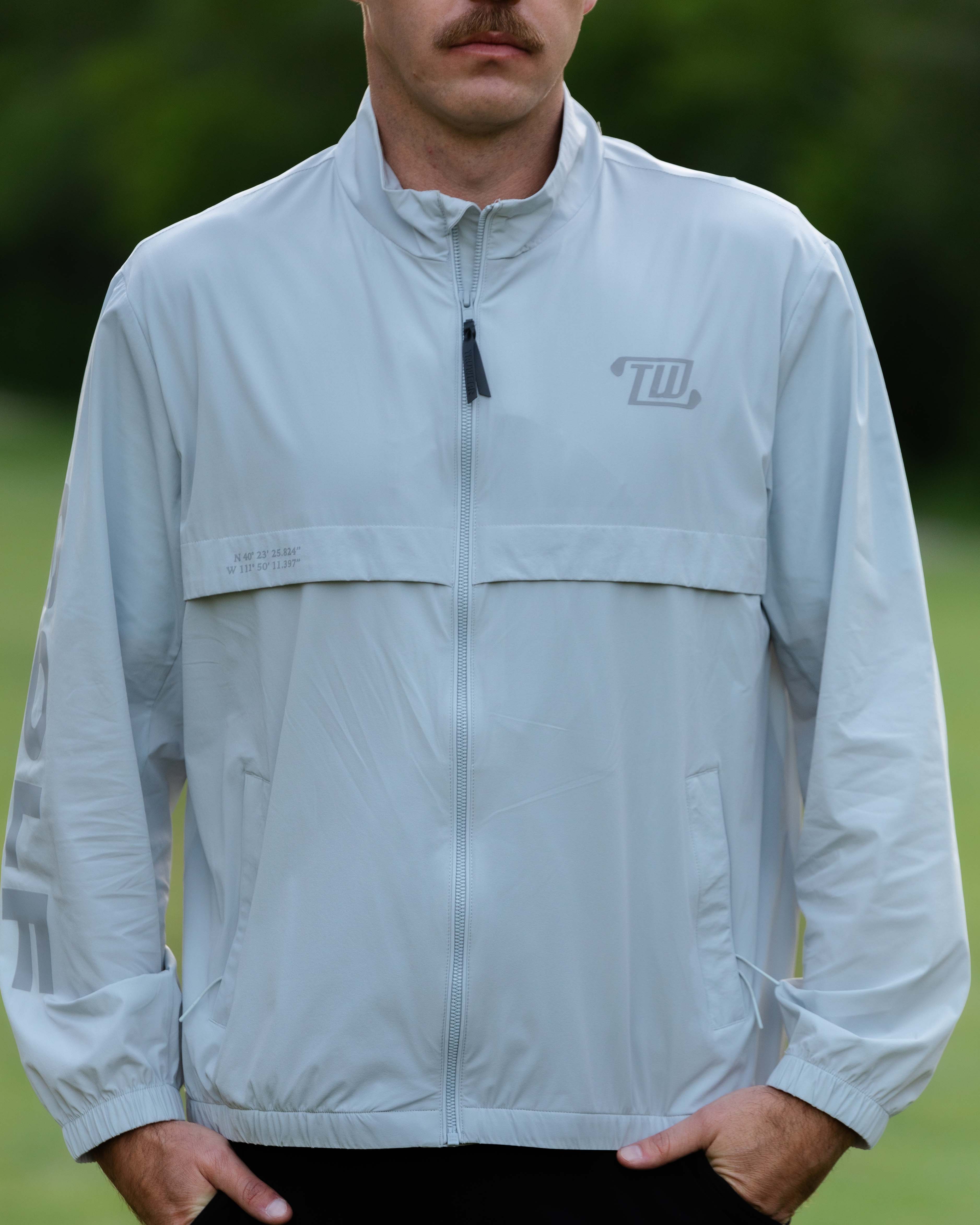 TRUWEAR Drive Performance Jacket – Light Grey | Golf Jacket