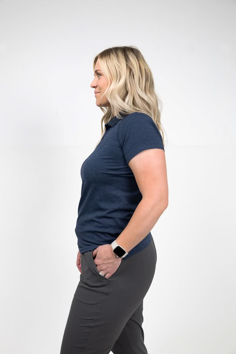 Women's Rise Polo Navy - Navy