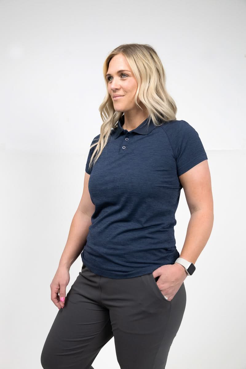 Women's Rise Polo Navy - Navy