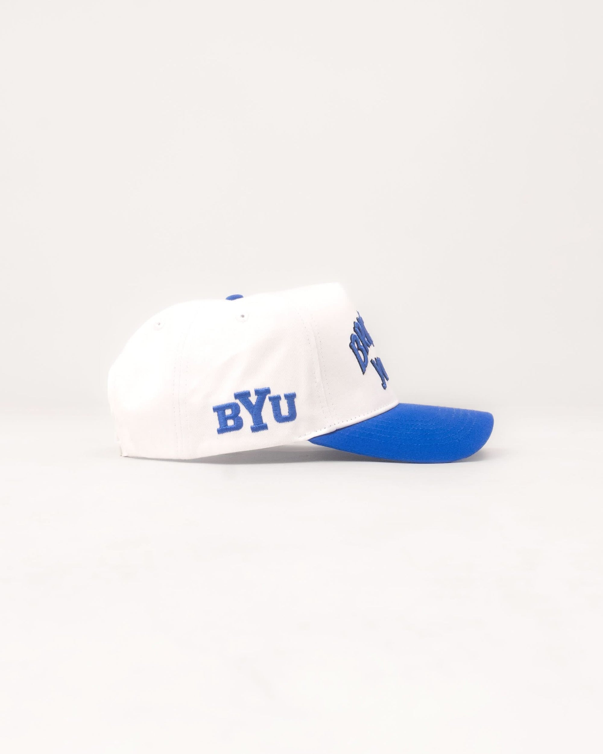 BYU Fade Hat White Royal Blue