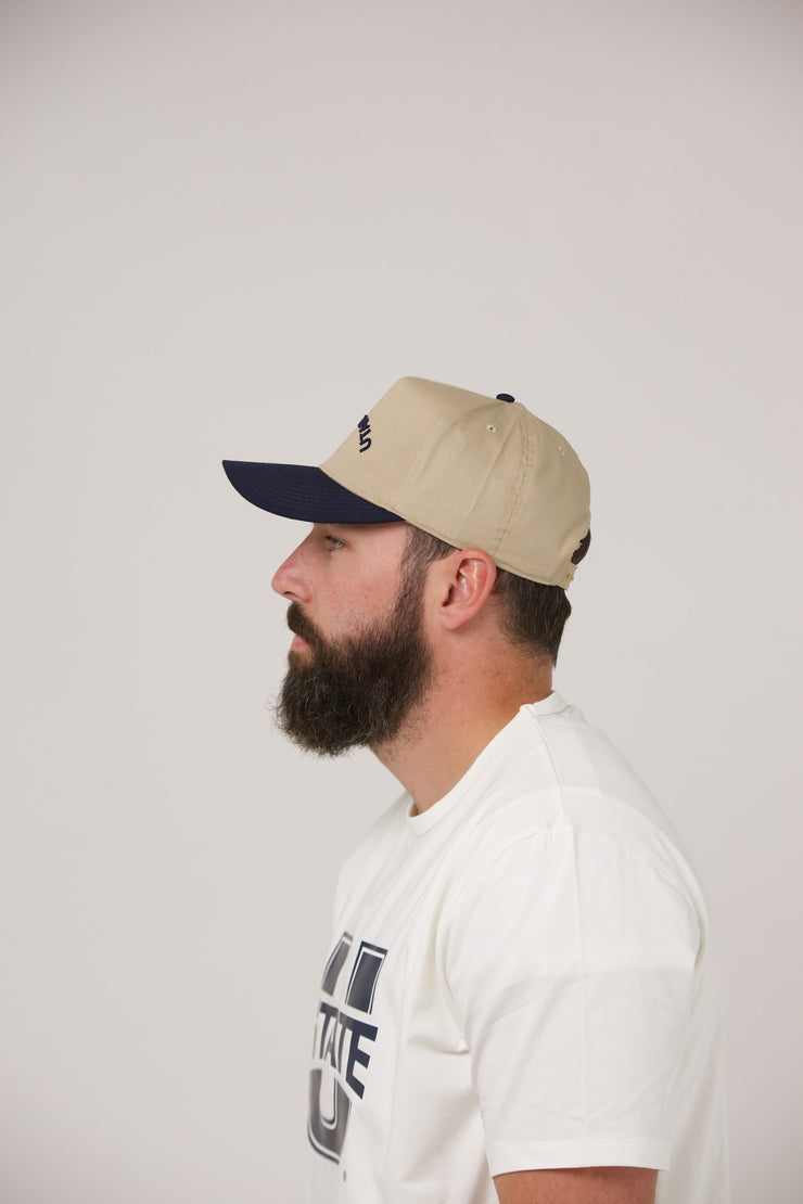 color_tan and navy