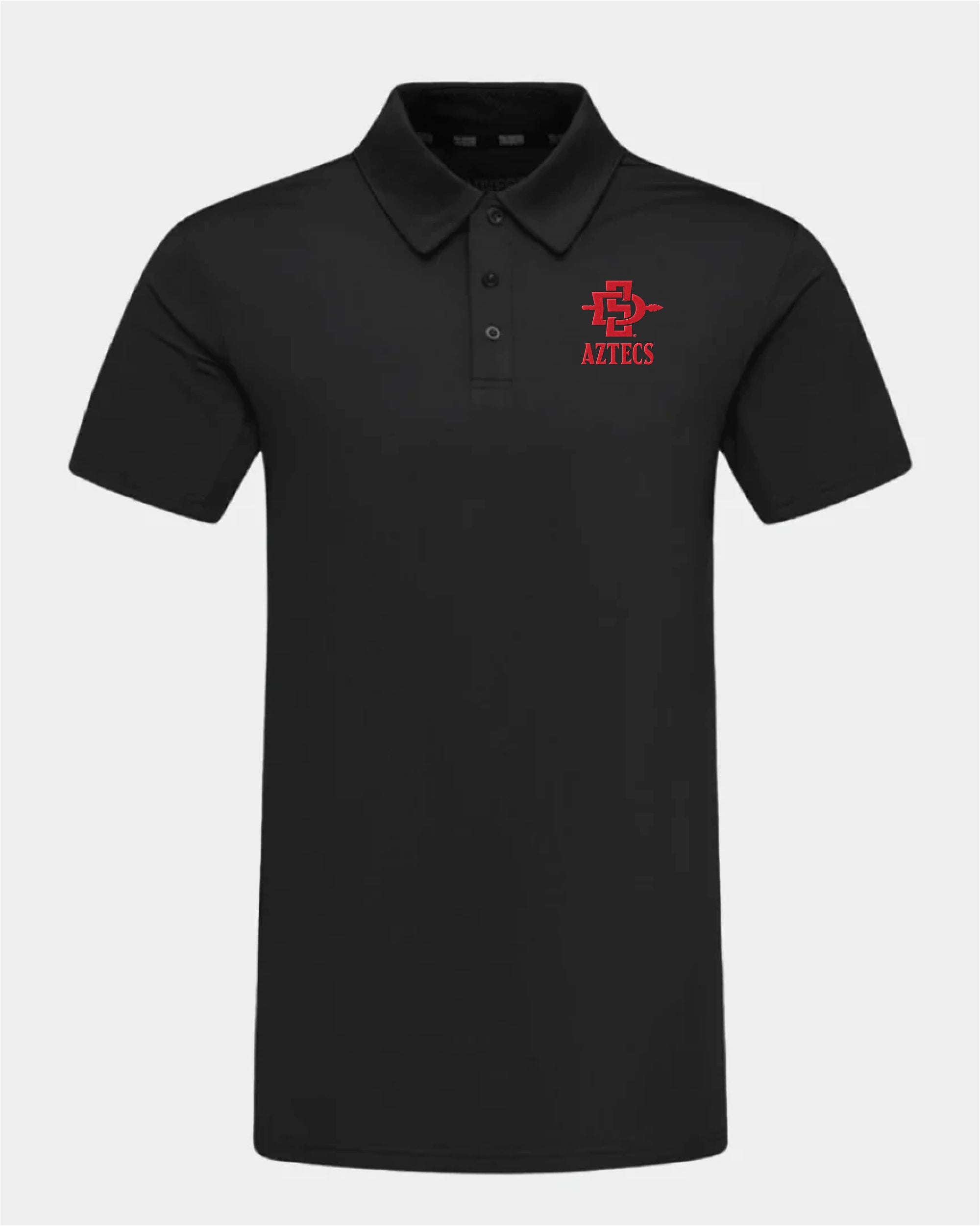 SDSU Crest 2.0 Black Polo