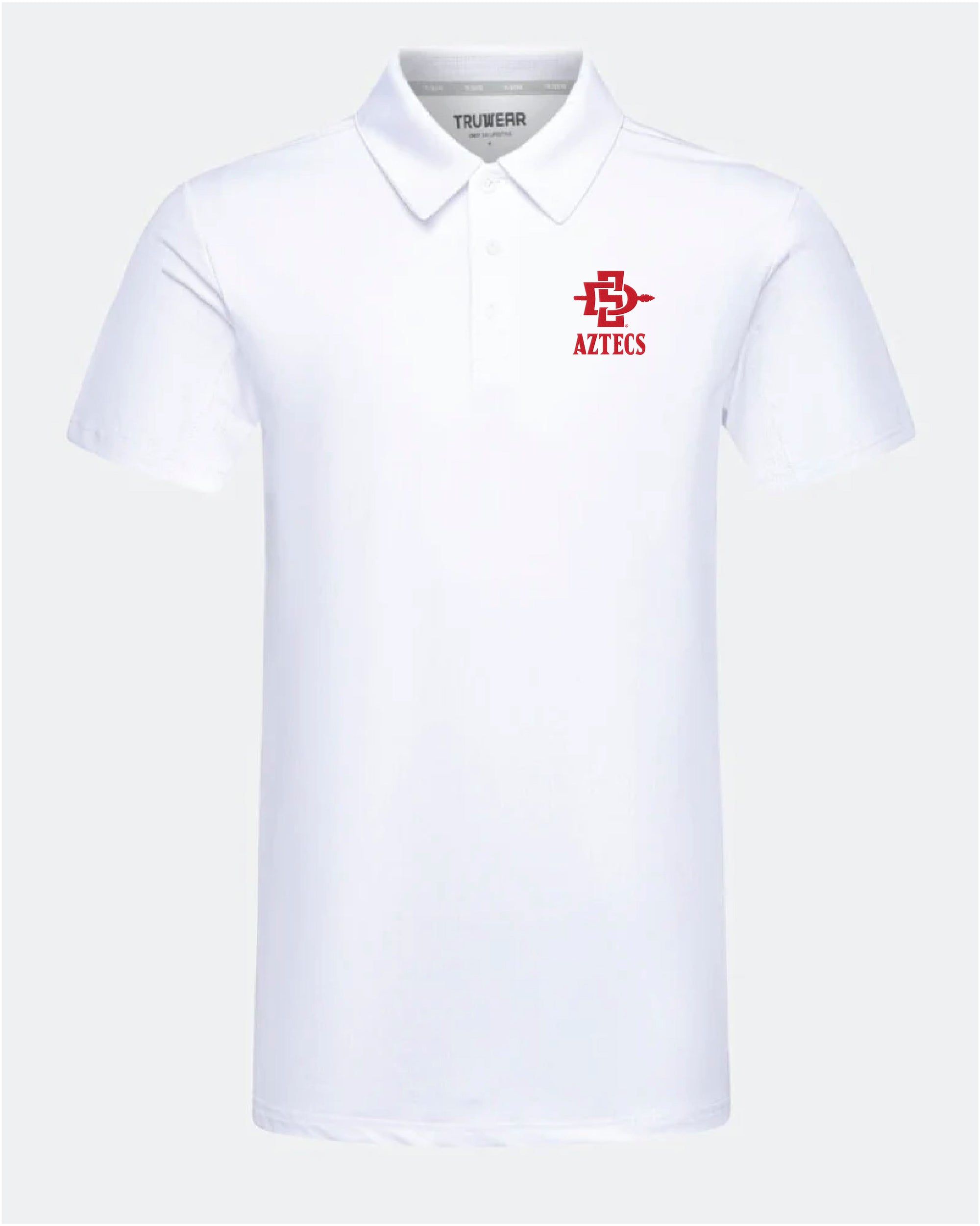SDSU Crest 2.0 White Polo
