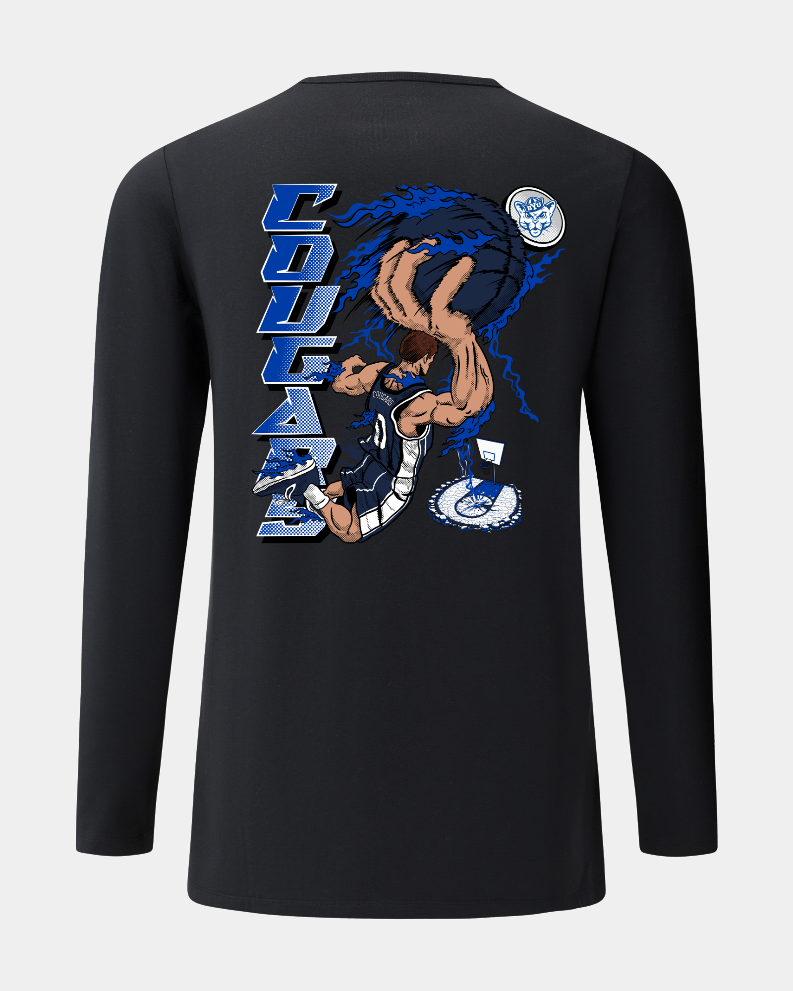 BYU Slam Dunk Spectacle 2.0 Black Long Sleeve
