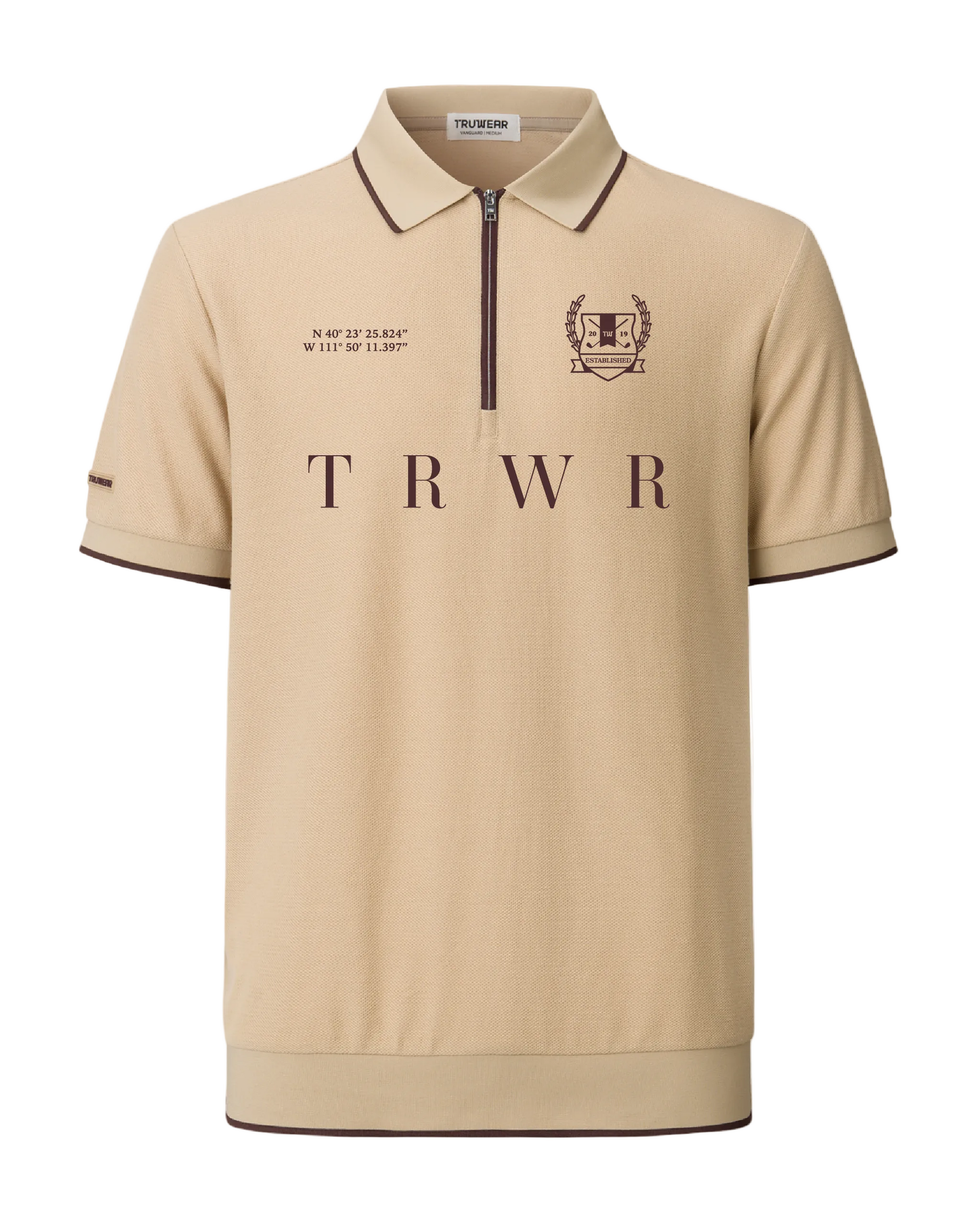 TRWR Golf Vanguard Zip Polo