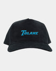 Tulane Black Full Cord Fade Hat