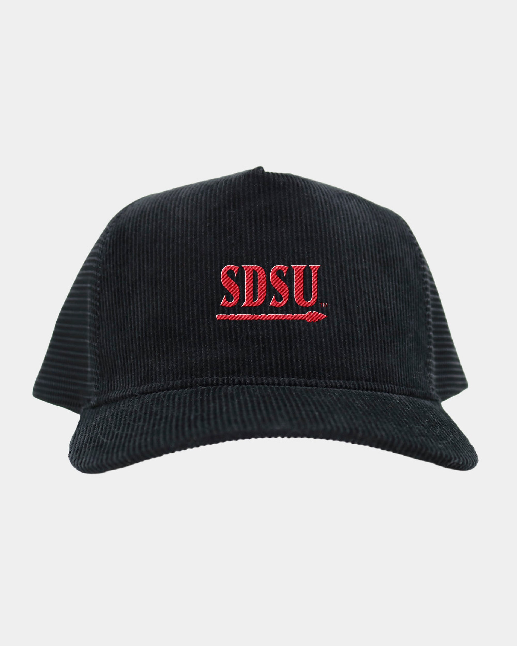 SDSU Black Full Cord Fade Hat