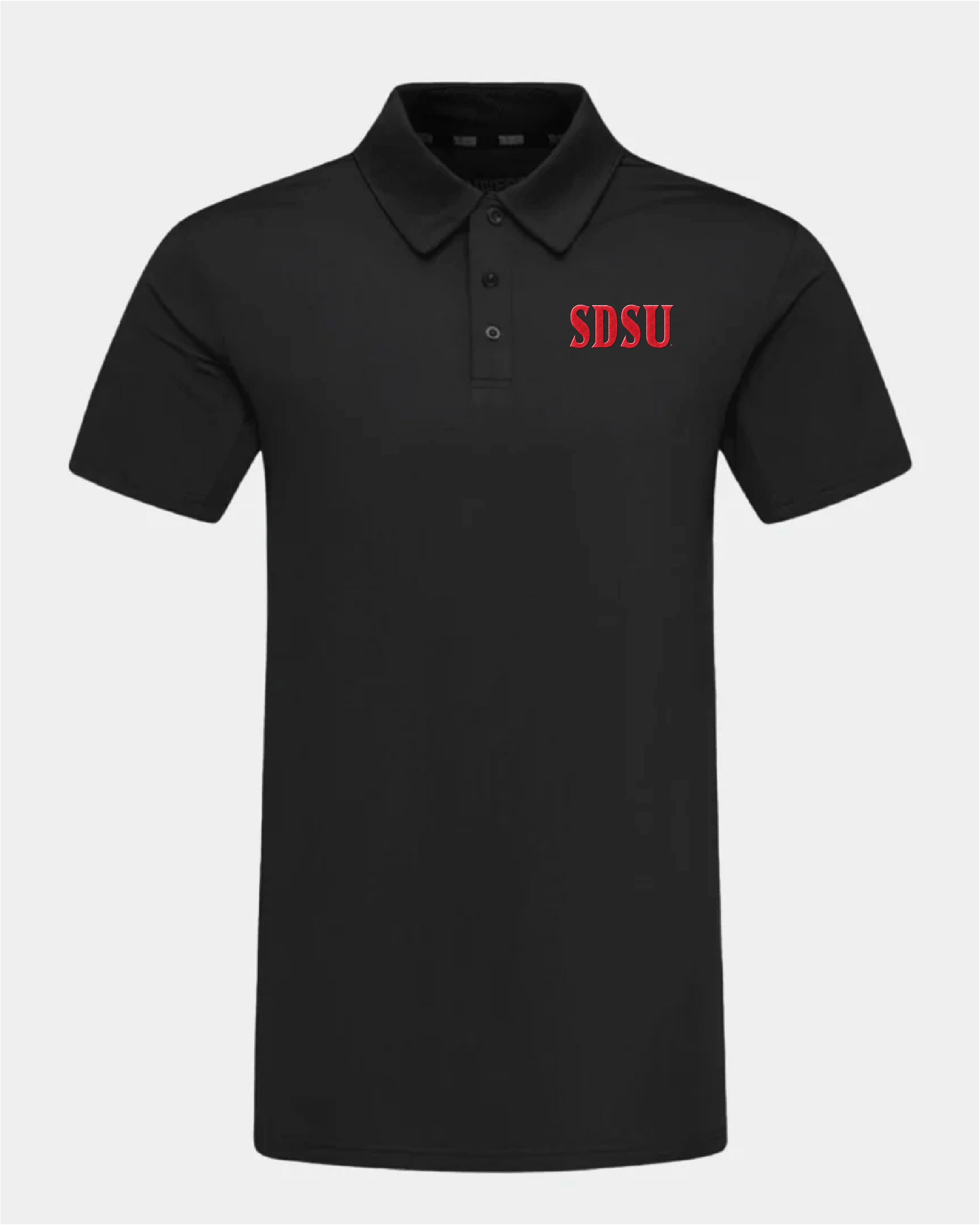 SDSU Crest 2.0 Black Polo