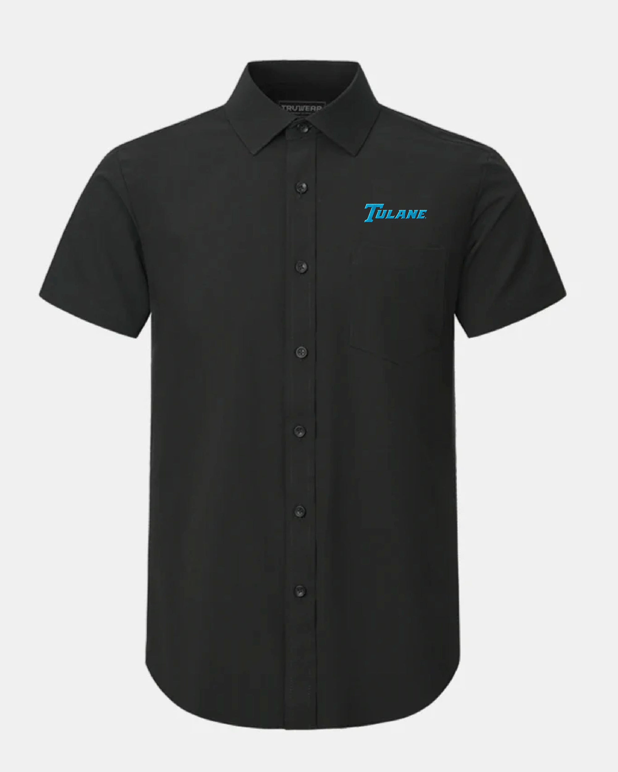 Tulane Phenom Classic Black Short Sleeve Dress Shirt