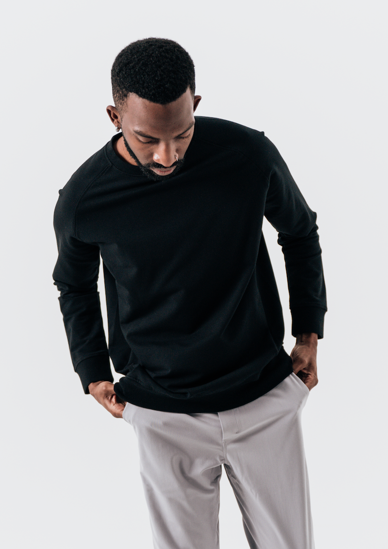 Meridian Black Crewneck - Black