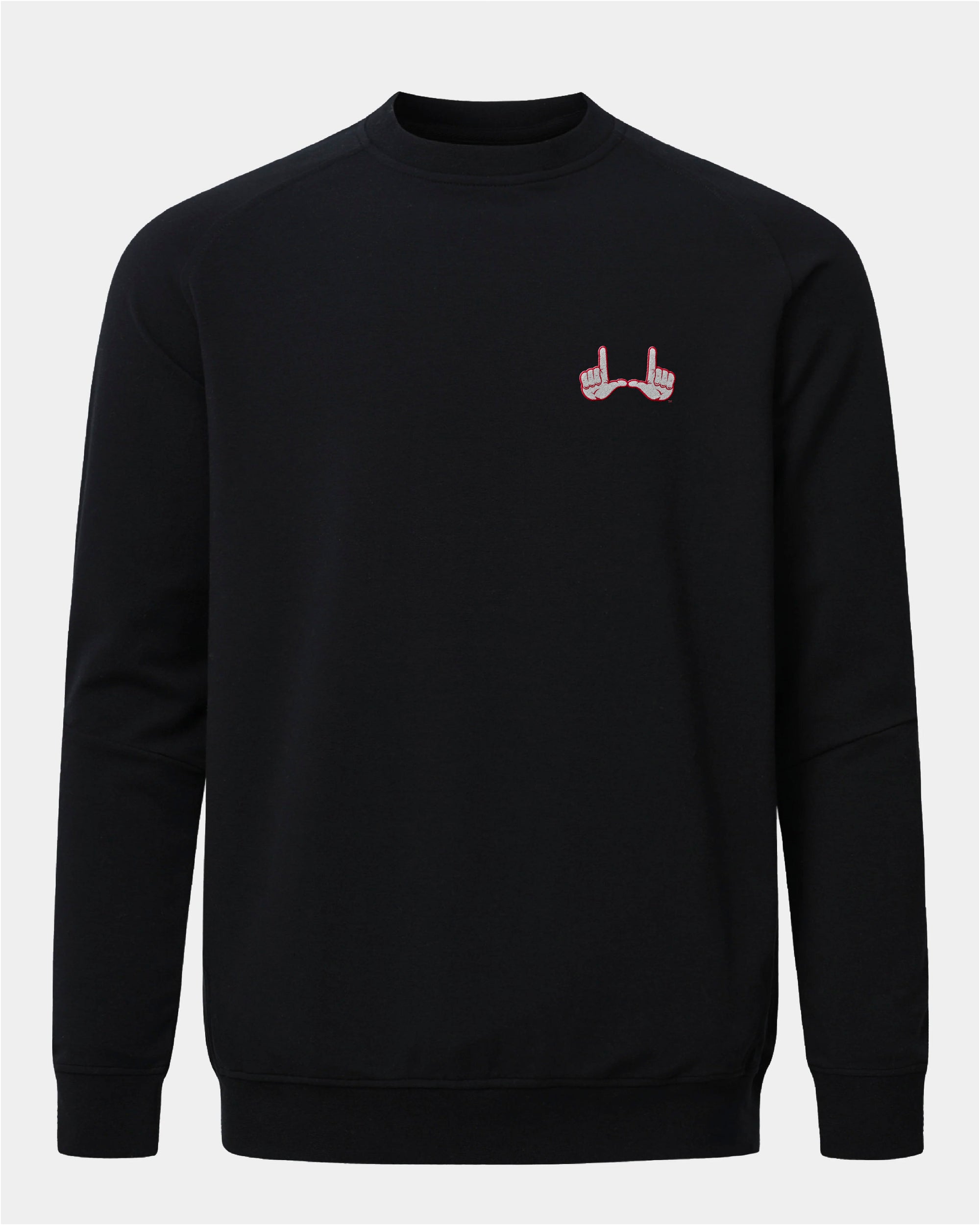 UofU Meridian Black Crewneck