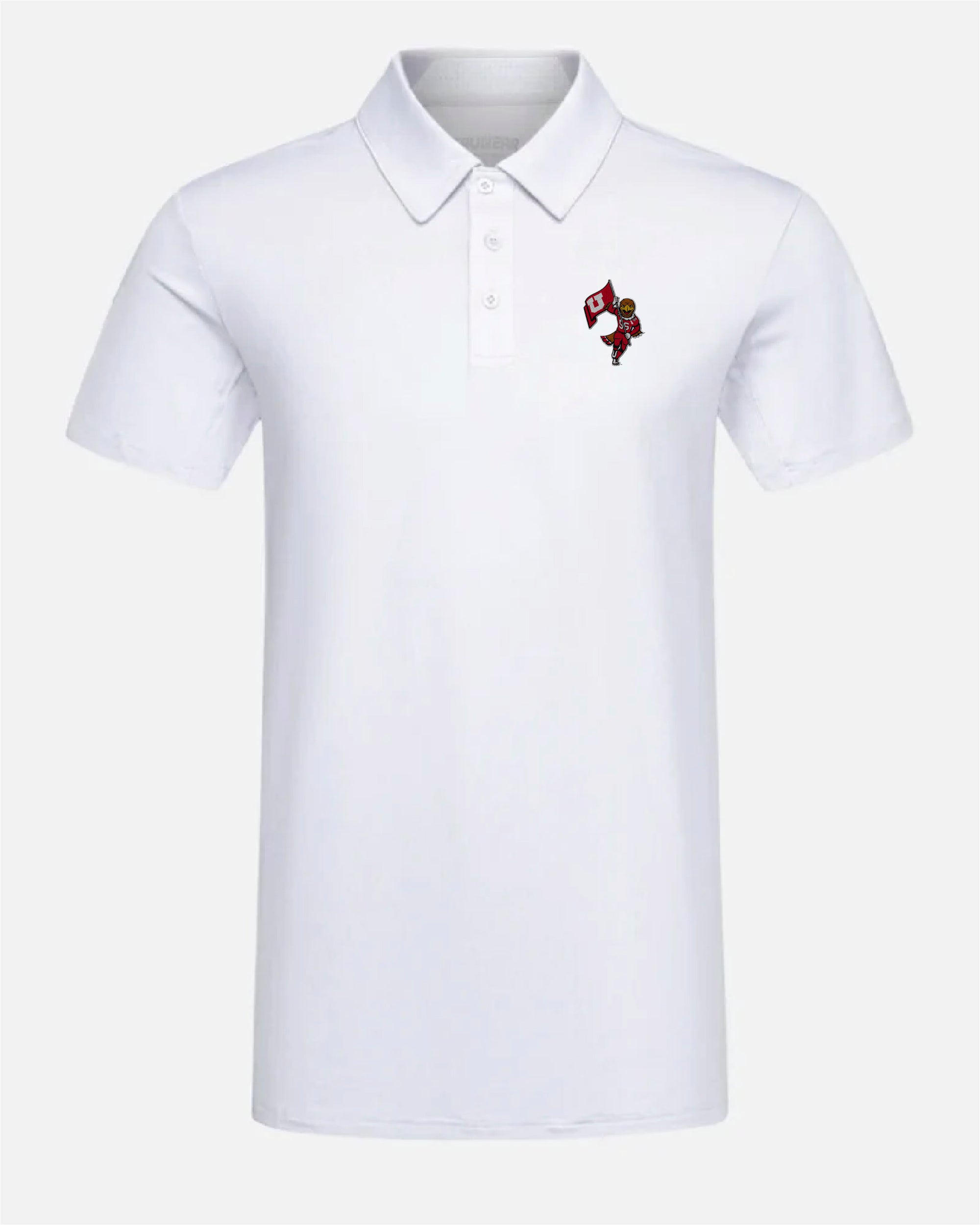 UofU Crest 2.0 Light Grey Polo