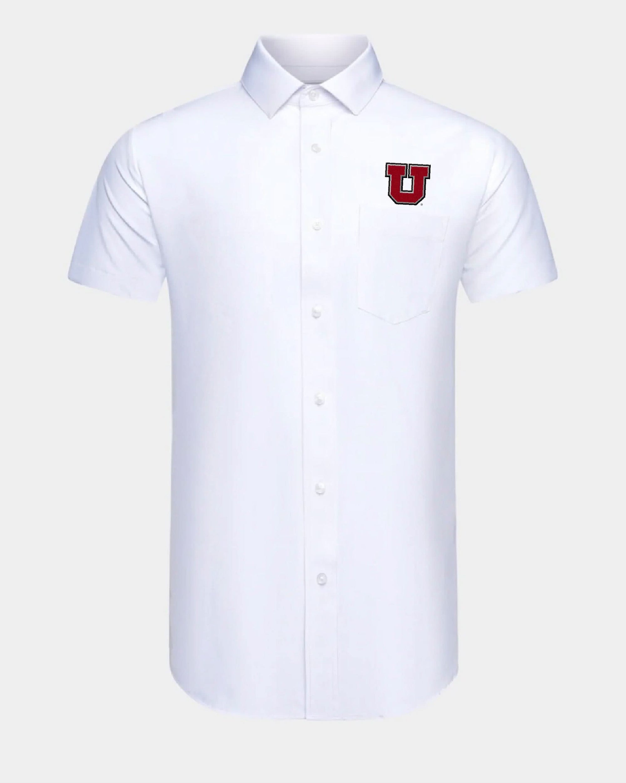 UofU Phenom Classic White Short Sleeve Dress Shirt