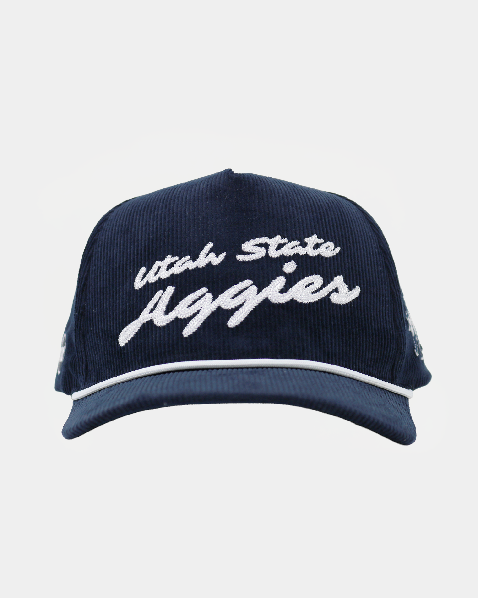 Unstructured Rope Hat Navy AGGIES