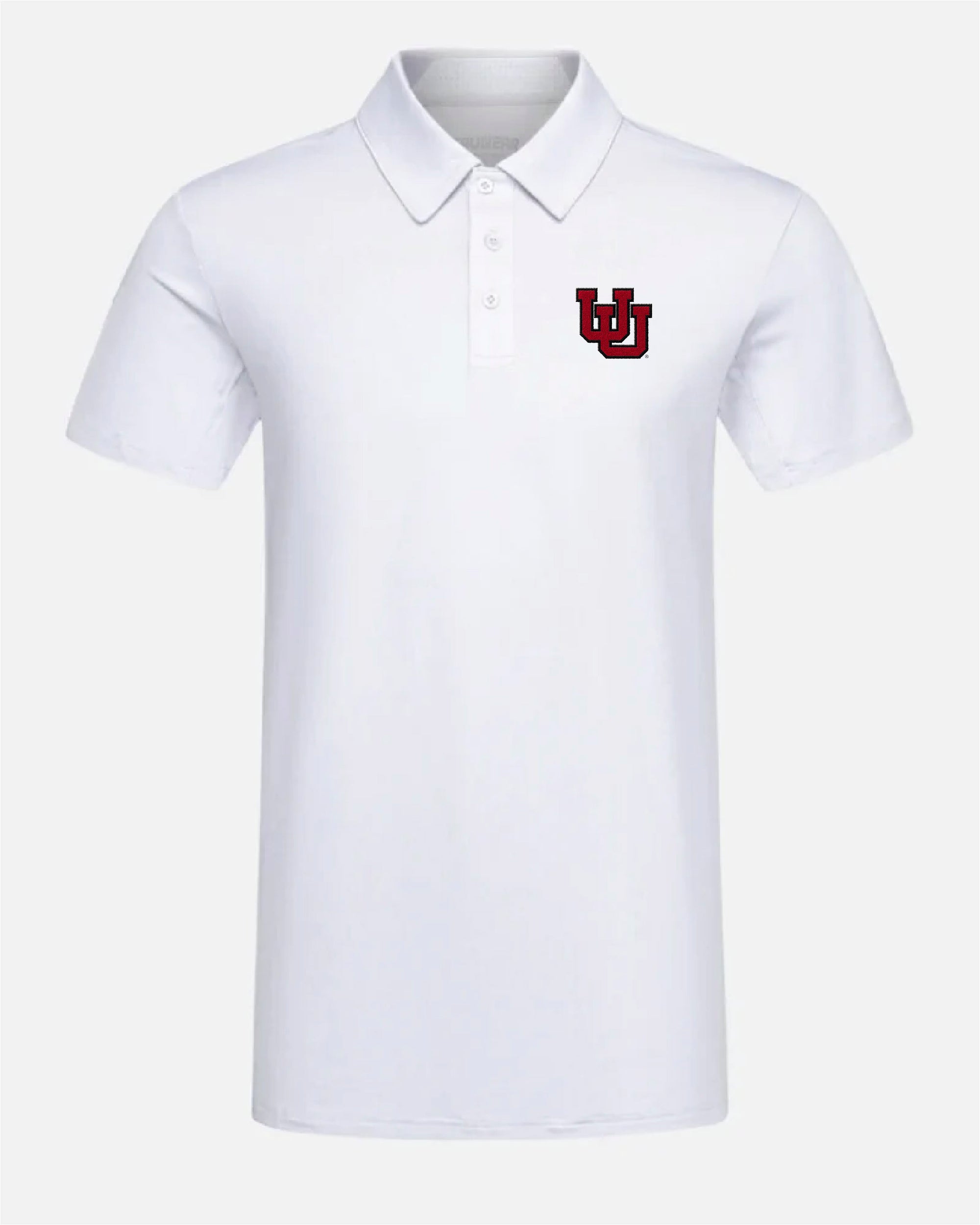 UofU Crest 2.0 Light Grey Polo