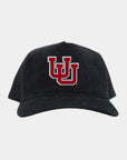 UofU Black Full Cord Fade Hat