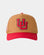 UofU Fade Hat Tan Red UofU