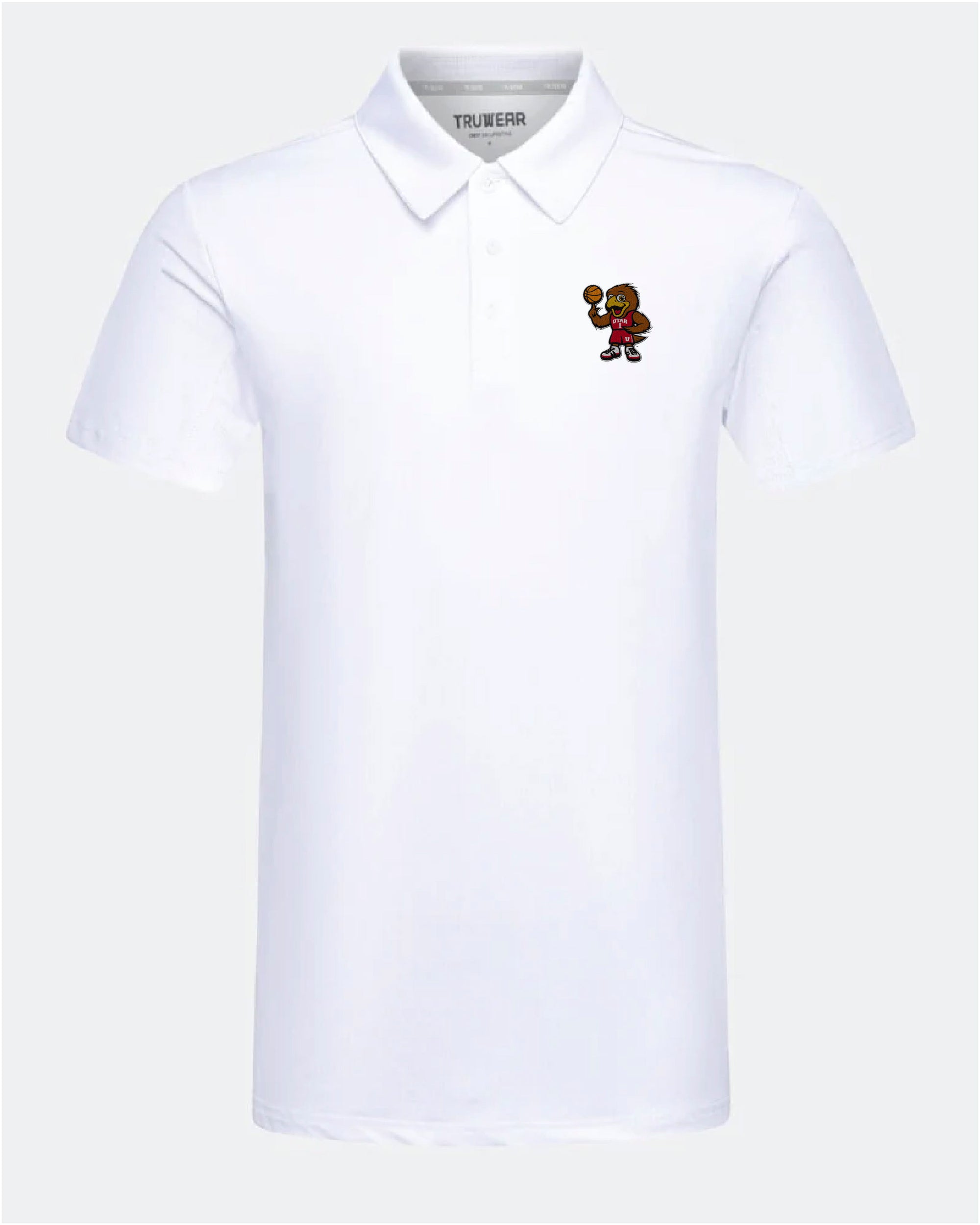UofU Crest 2.0 White Polo