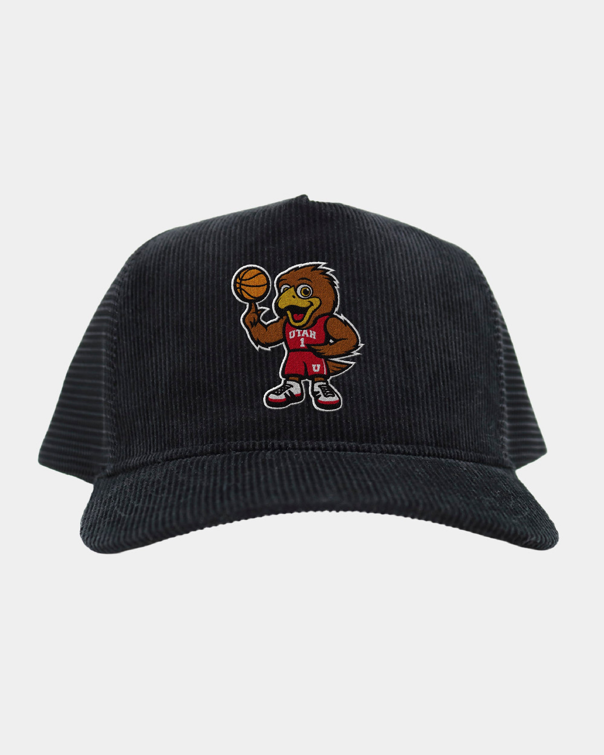 UofU Black Full Cord Fade Hat