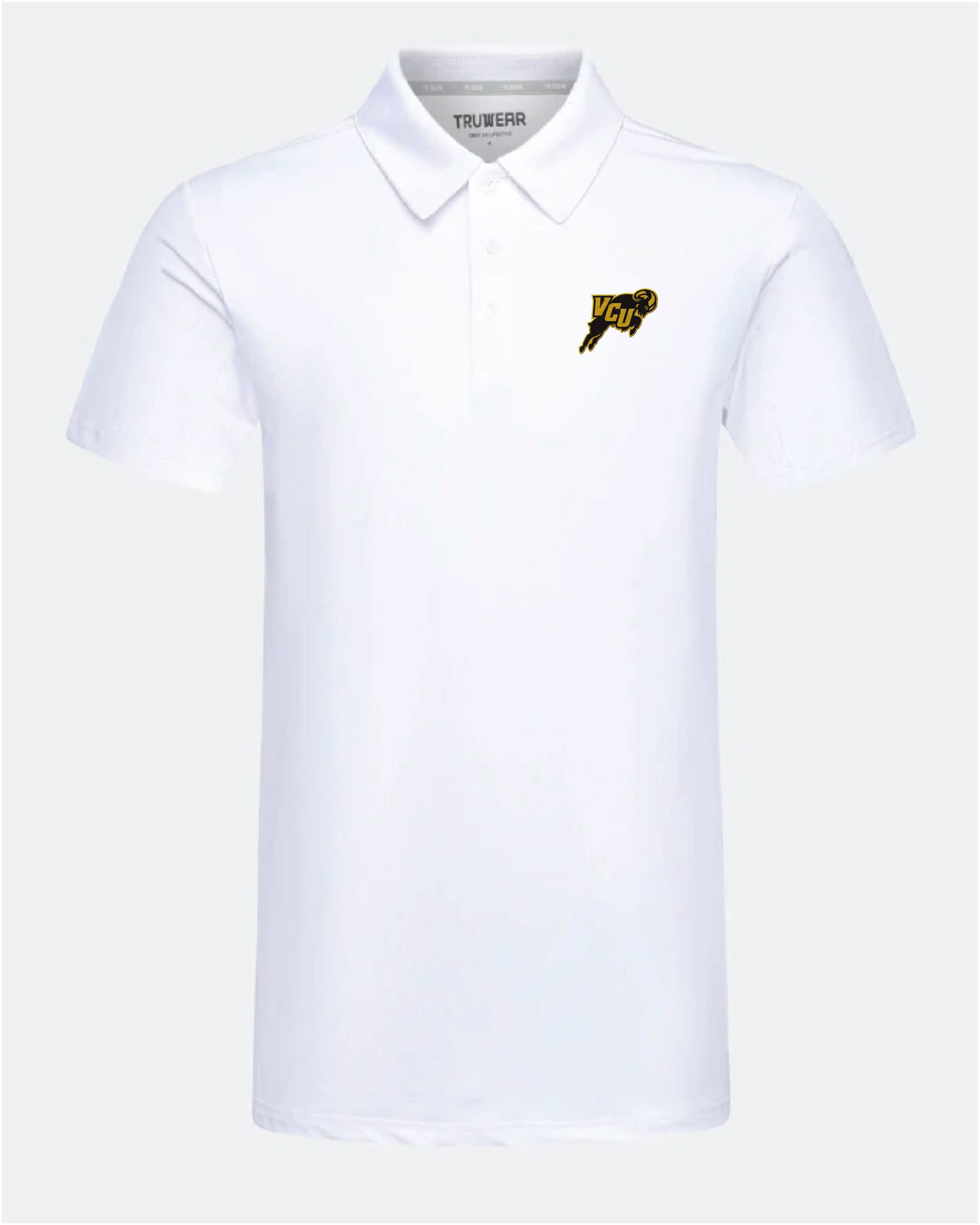 VCU Crest 2.0 White Polo