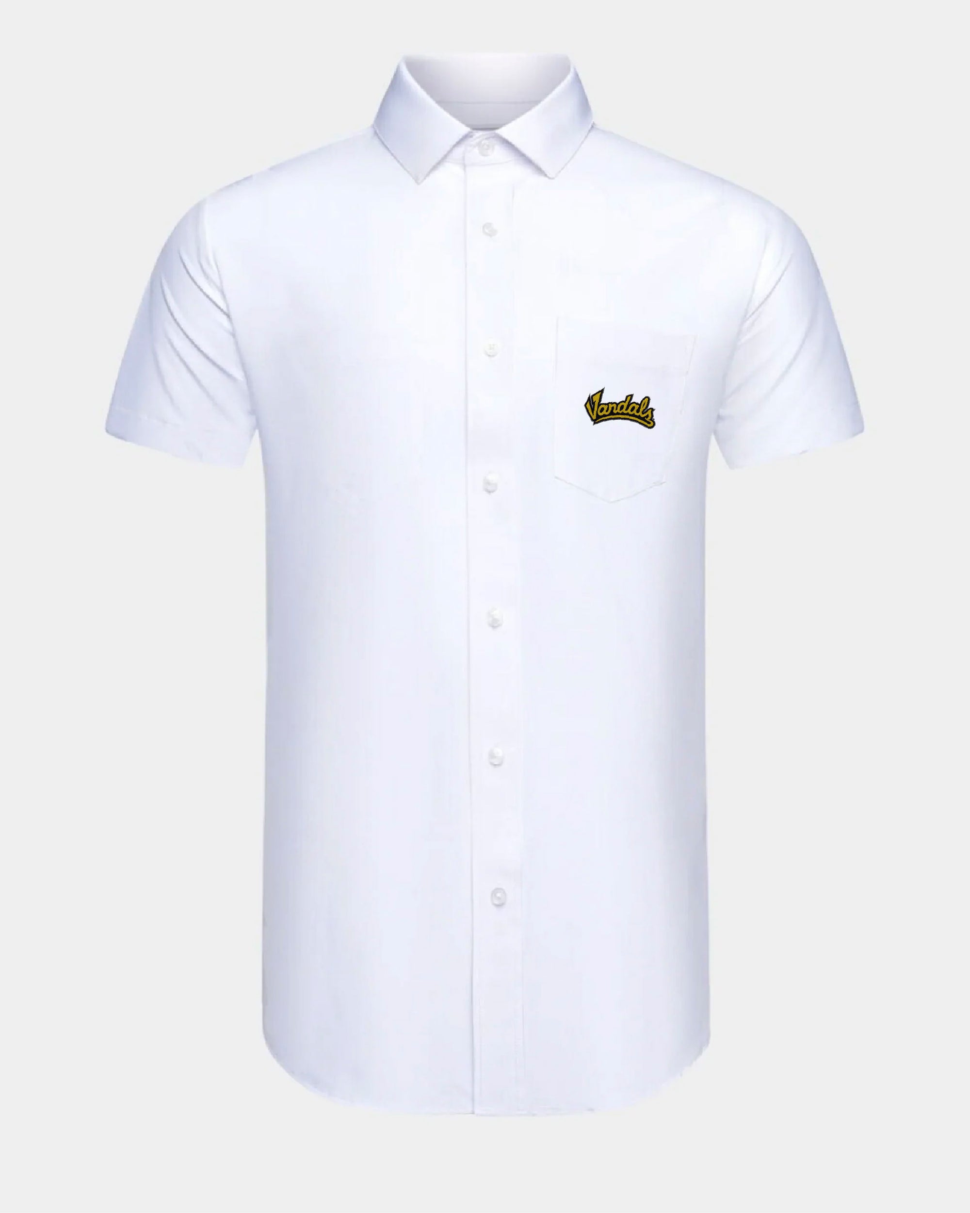 University of Idaho Phenom Classic White Short Sleeve Dress Shirt