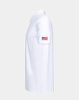 Crest 2.0 Polo White 4th of July USA Flag