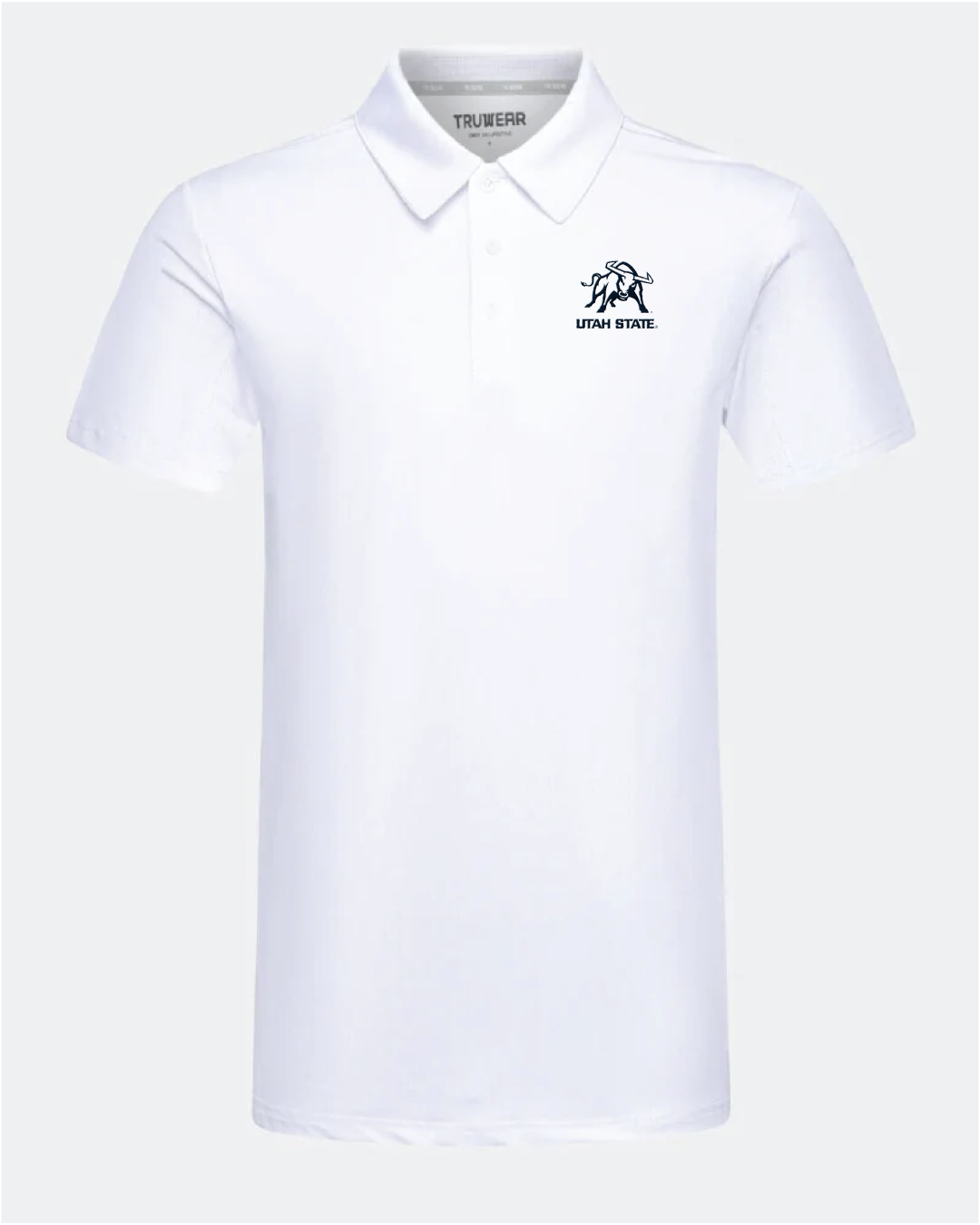 USU Crest 2.0 White Polo