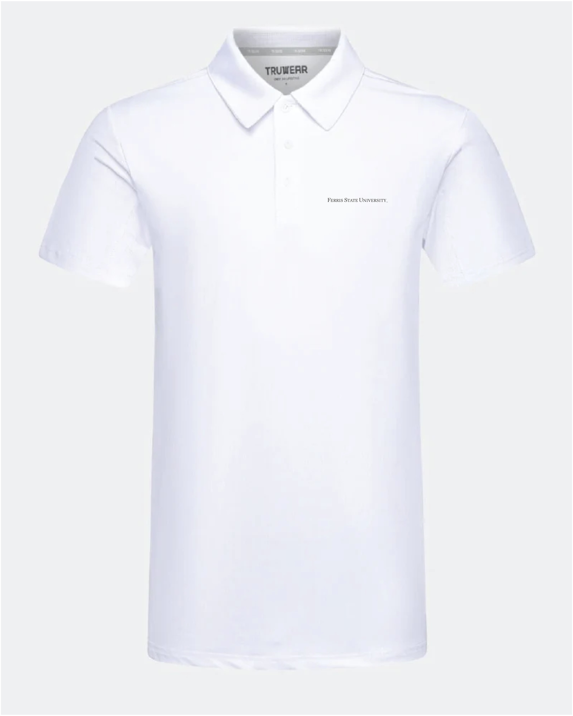 Ferris State Crest 2.0 White Polo