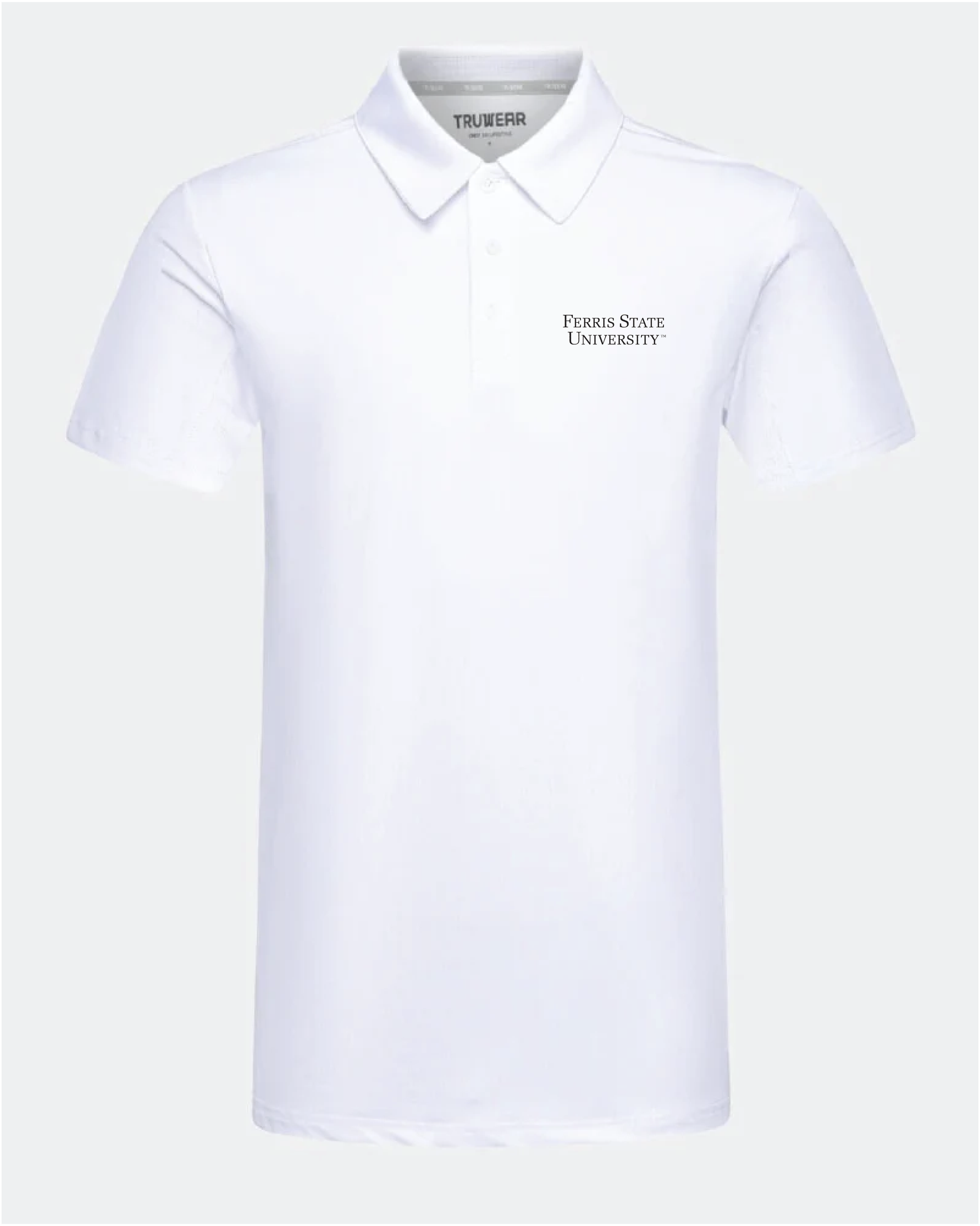 Ferris State Crest 2.0 White Polo