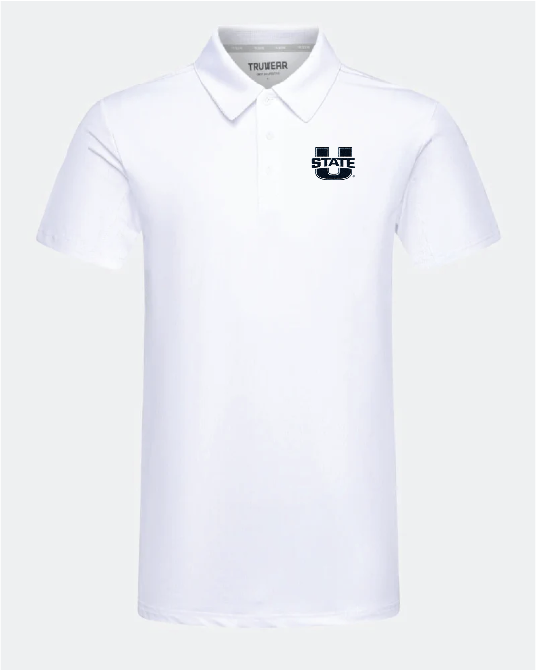 USU Crest 2.0 White Polo