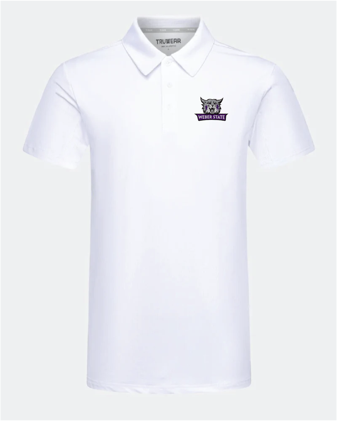 Weber State University Crest 2.0 White Polo
