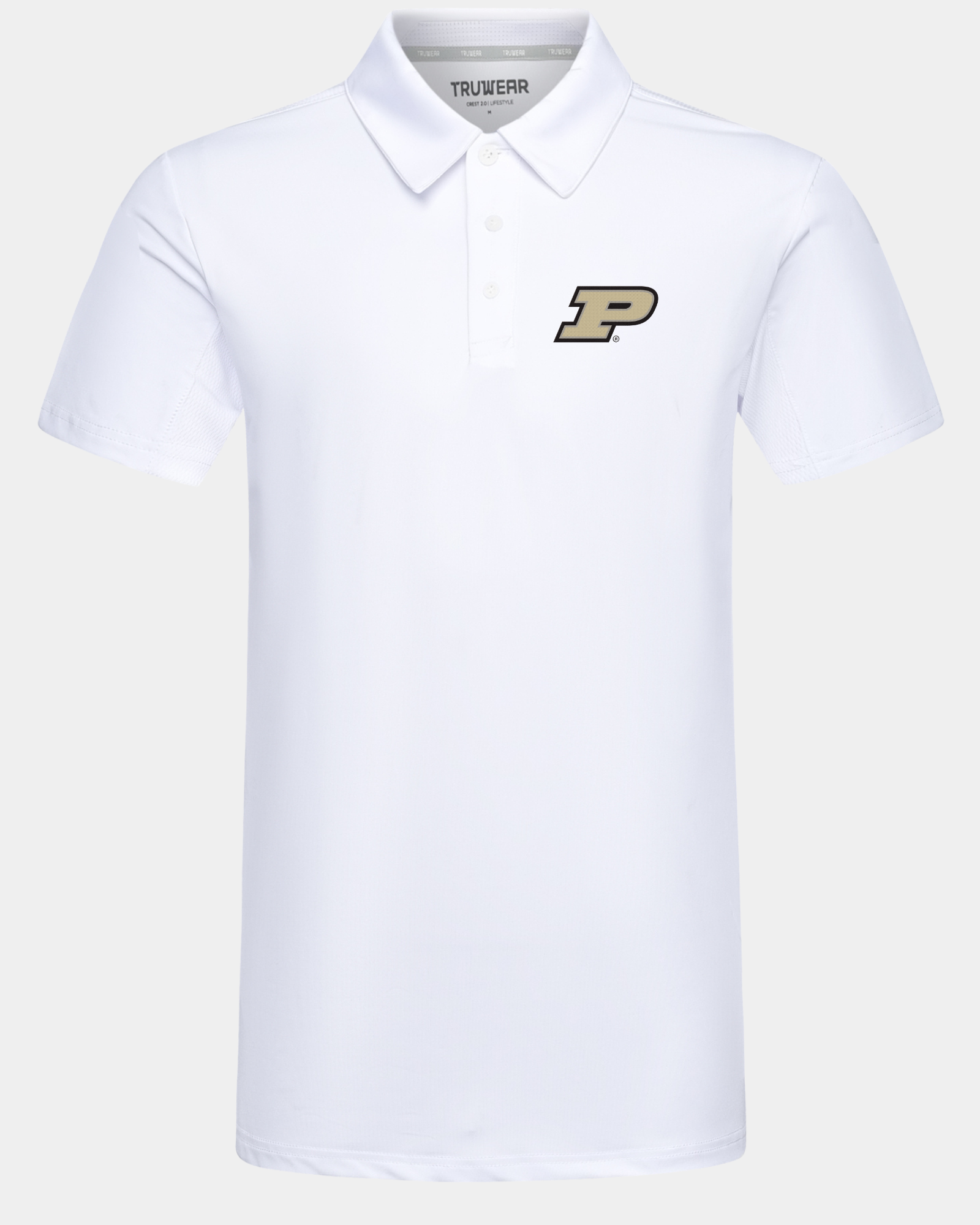 Purdue Crest 2.0 Polo White
