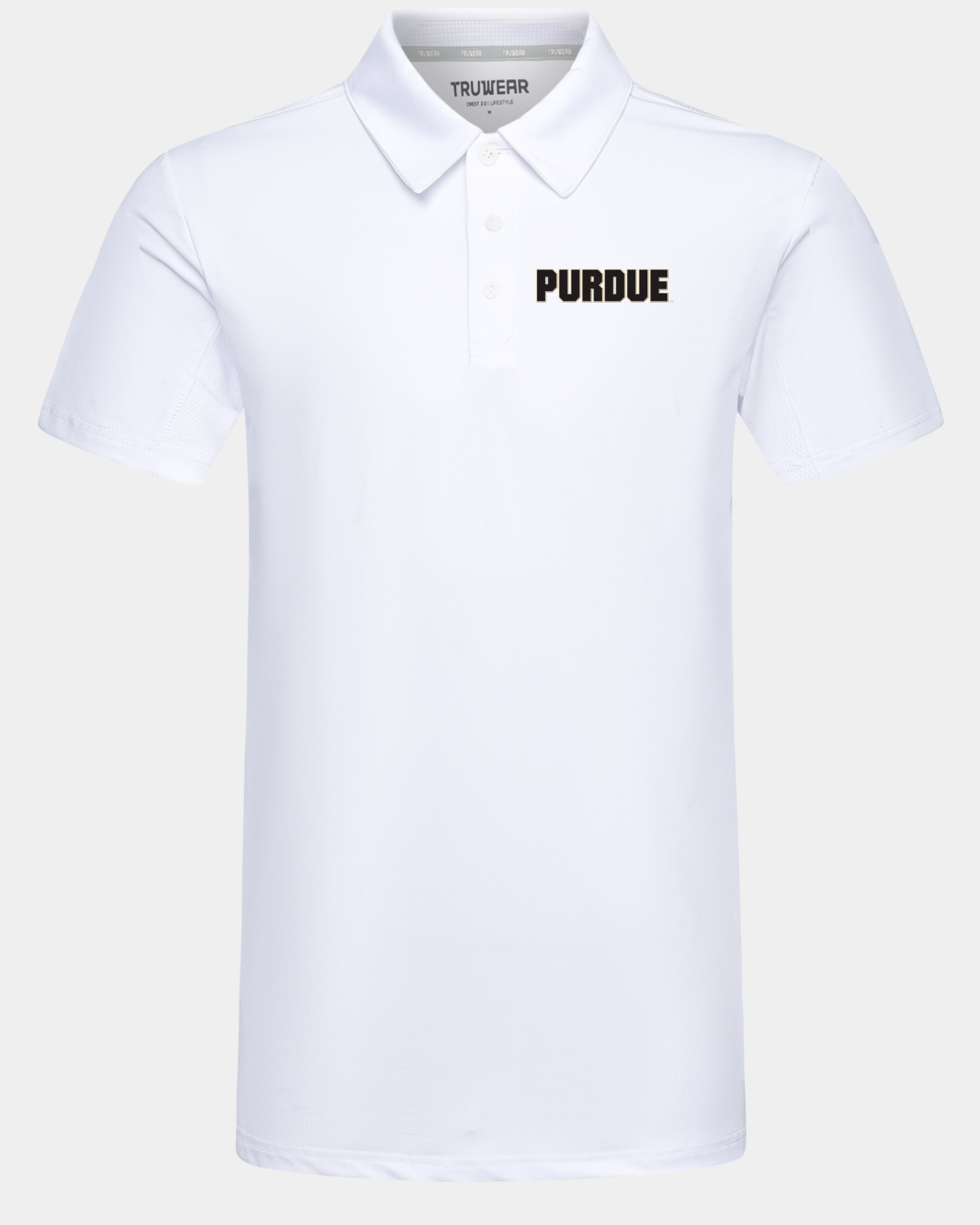 Purdue Crest 2.0 Polo White