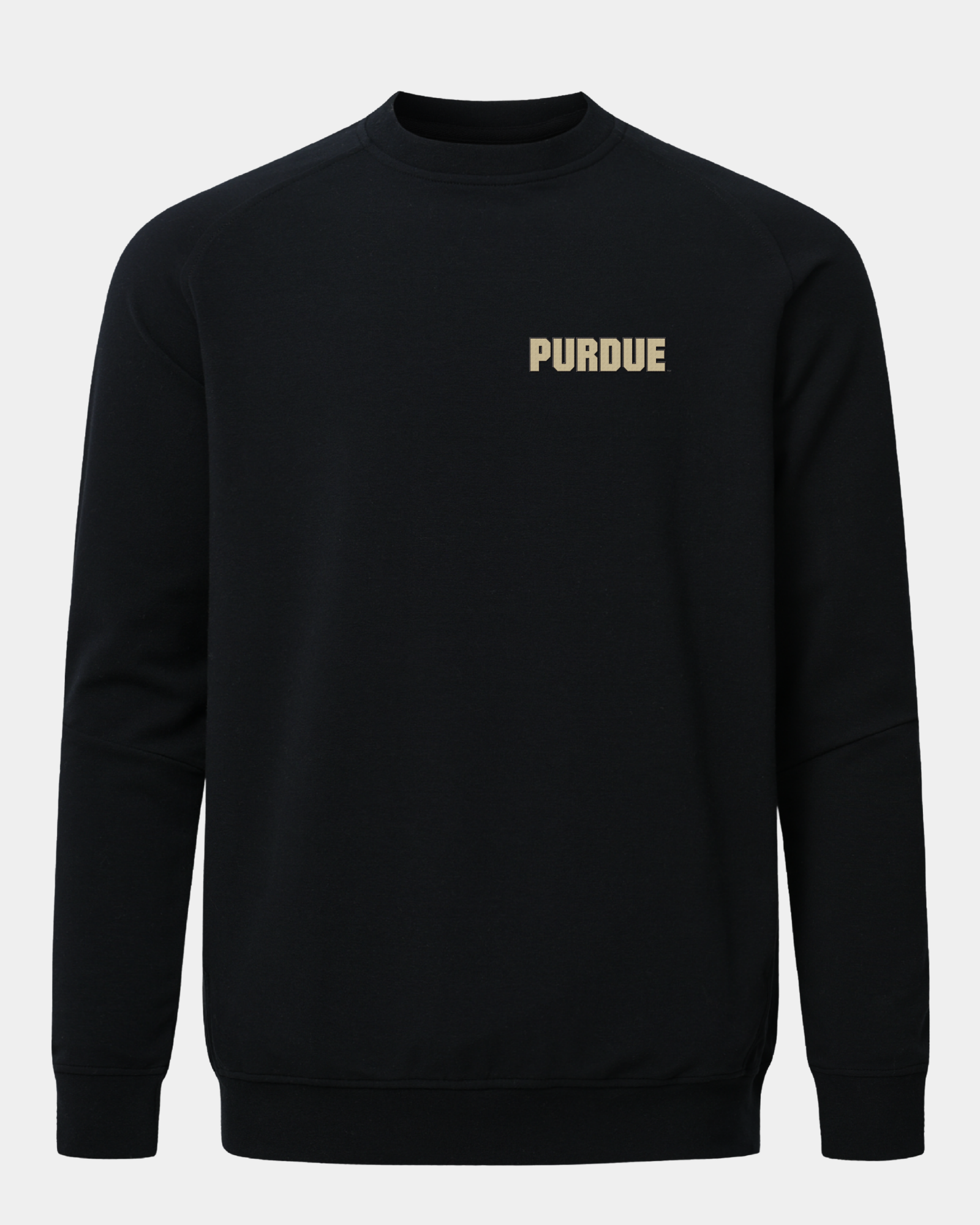 Purdue Meridian Black Crewneck