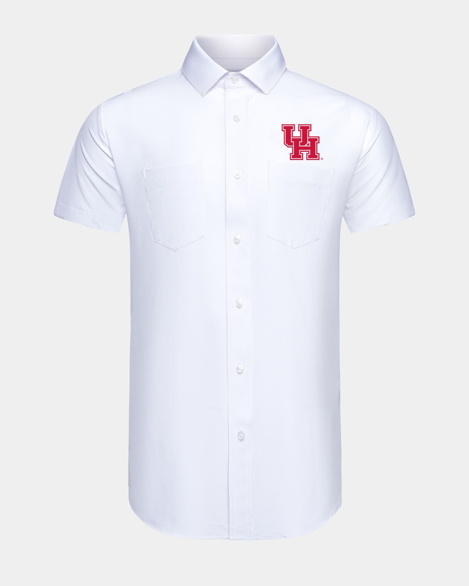 University of Houston Phenom Classic White Short Sleeve Dress Shirt