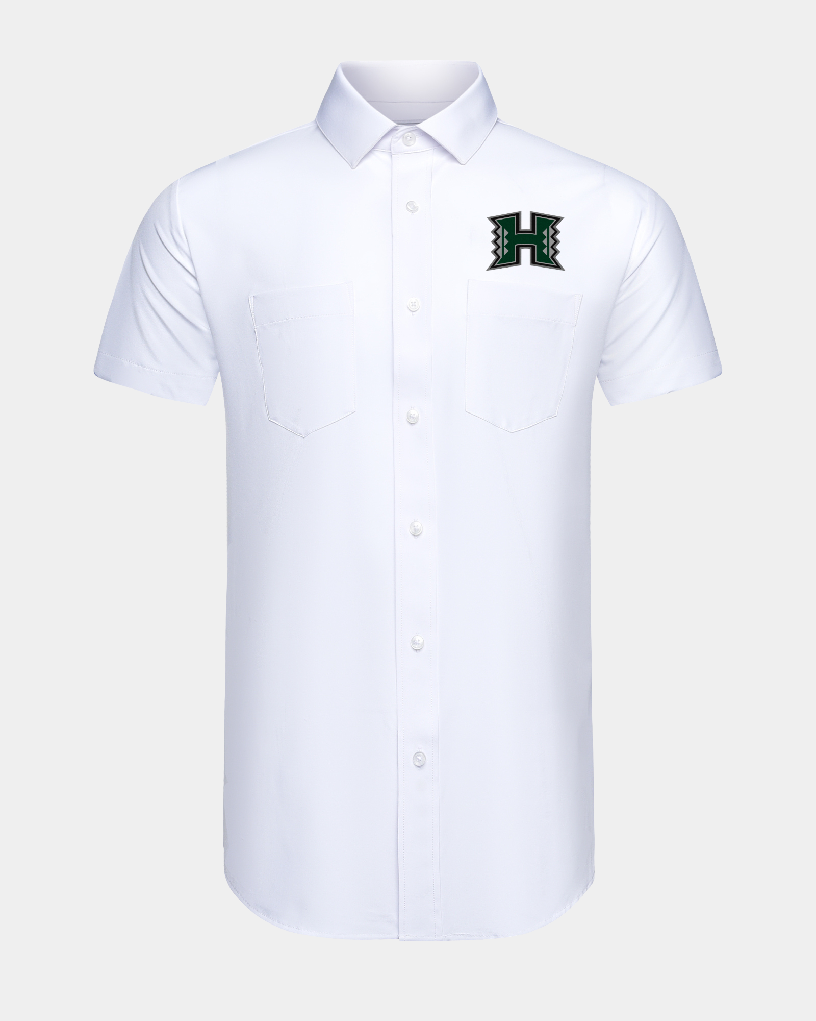 University of Hawaii Phenom Classic White Short Sleeve Dress Shirt