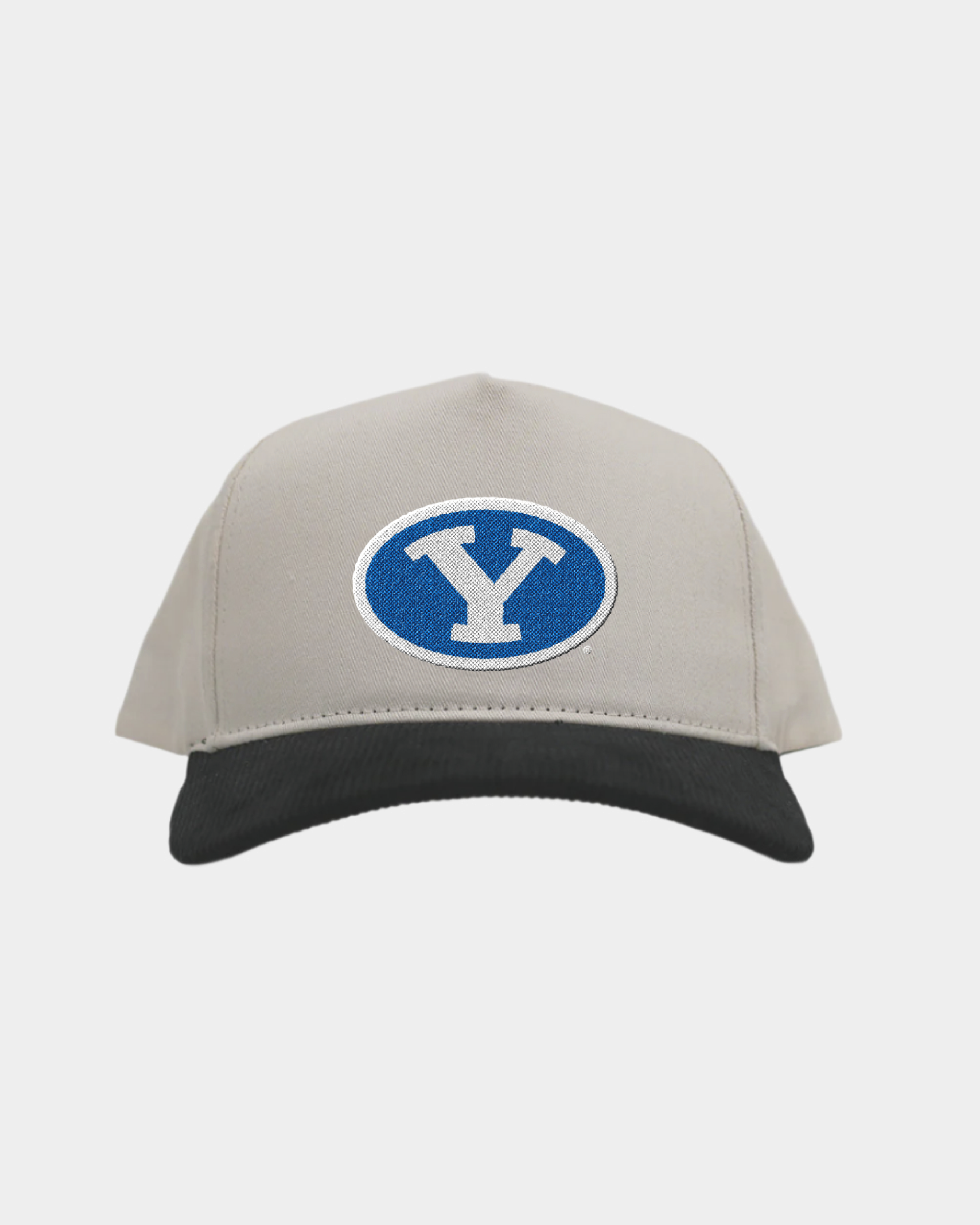 BYU Cream Black Cord Brim Fade Hat