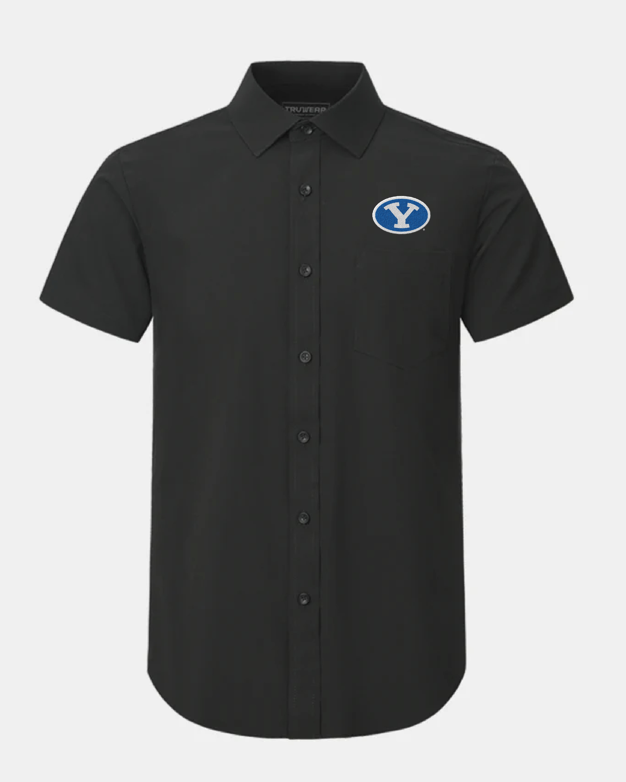 BYU Phenom Classic Black Short Sleeve Dress Shirt