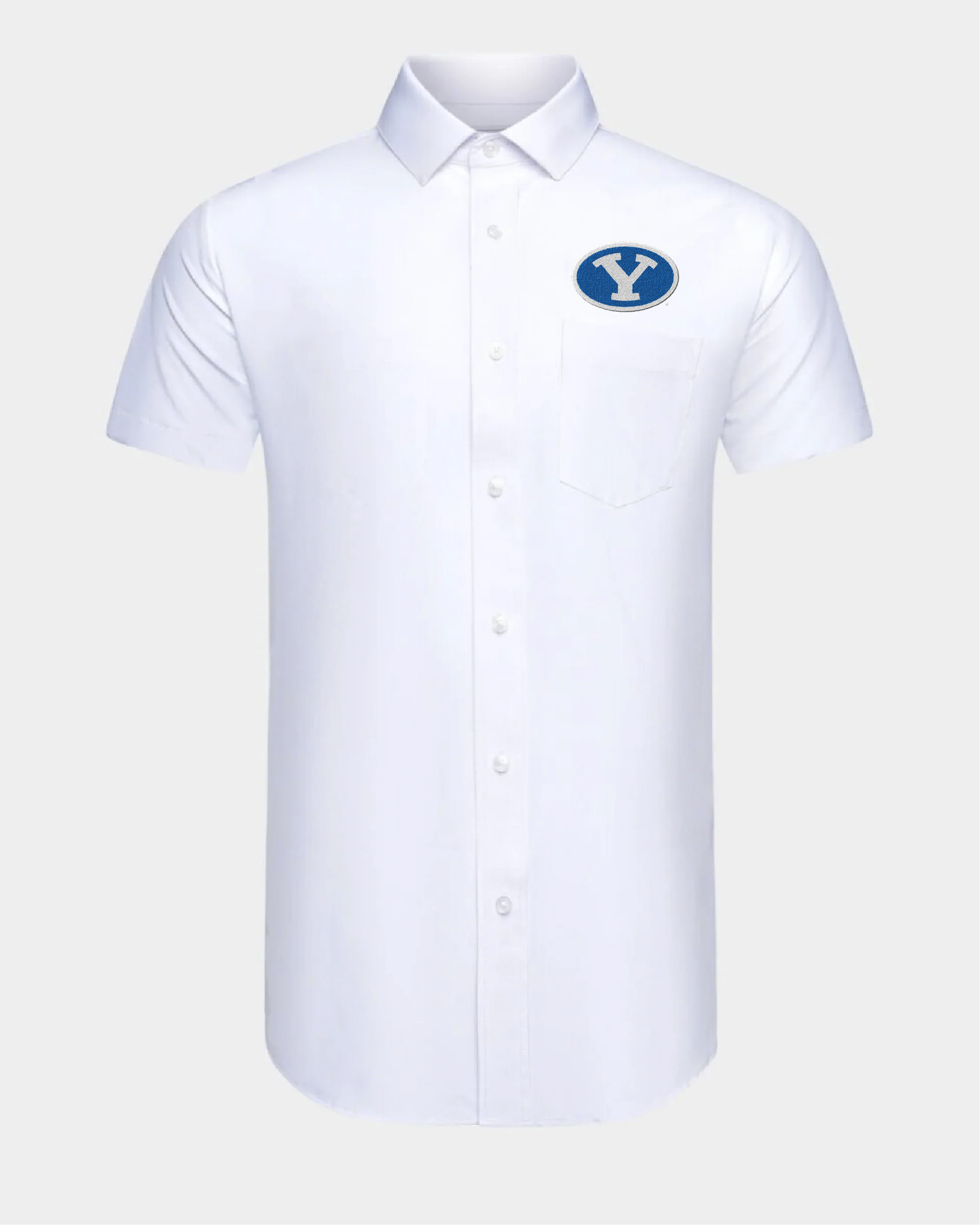 BYU Phenom Classic White Short Sleeve Dress Shirt