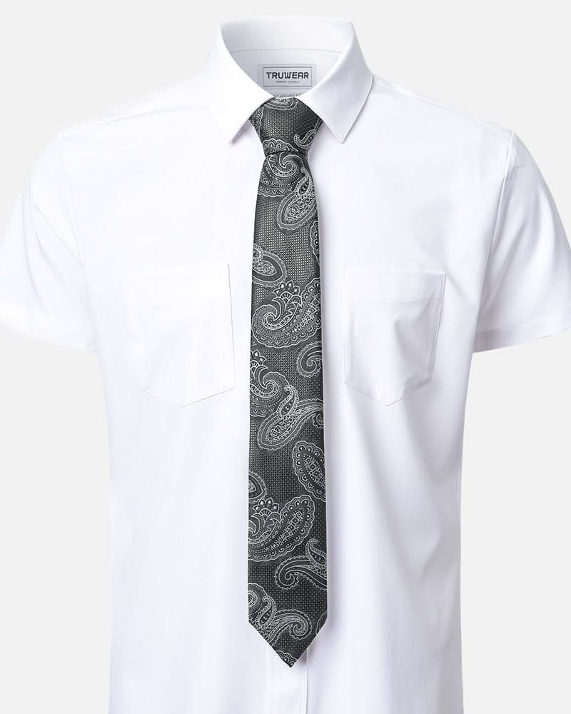 Immortal Paisley Tie Black - Black