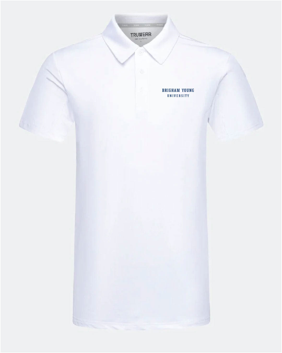 BYU Crest 2.0 White Polo