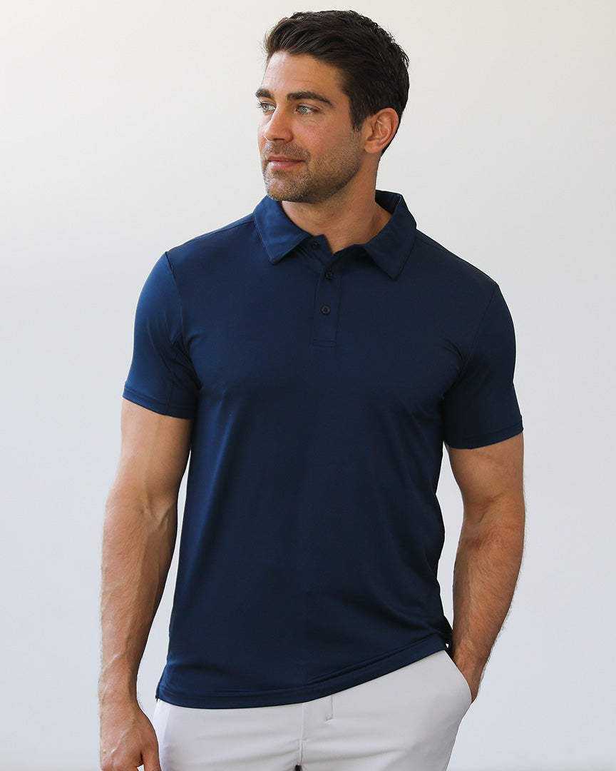 Crest 2.0 Navy Blue Polo