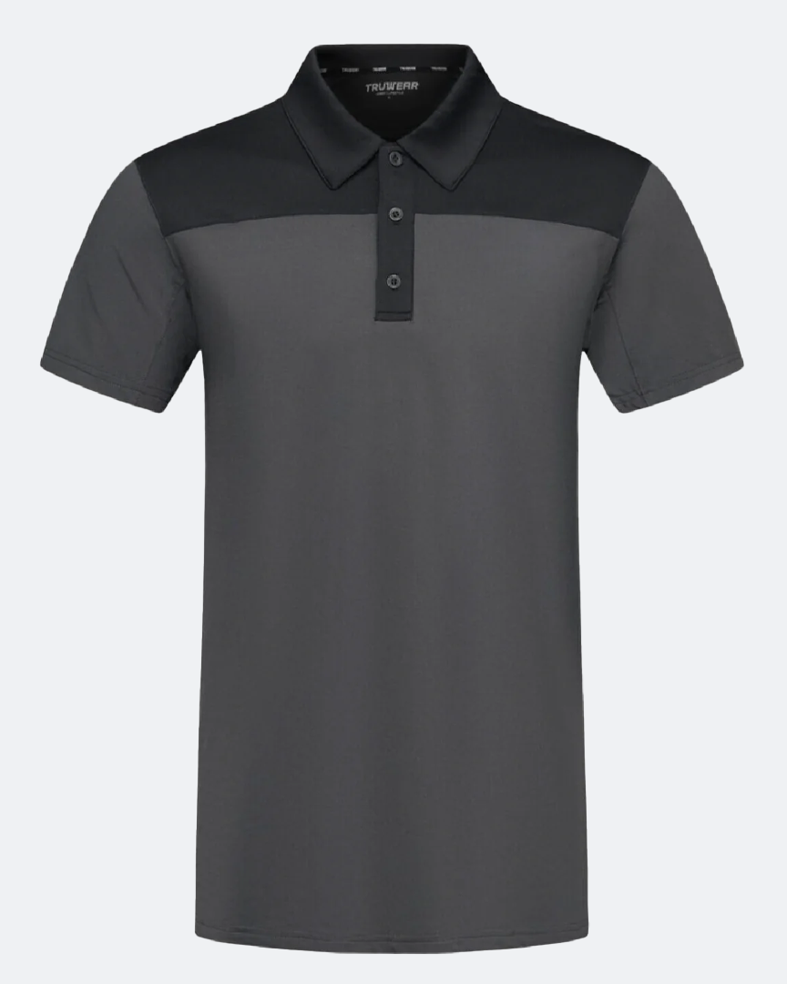 Crest 1.0 Black &amp; Metallic Polo