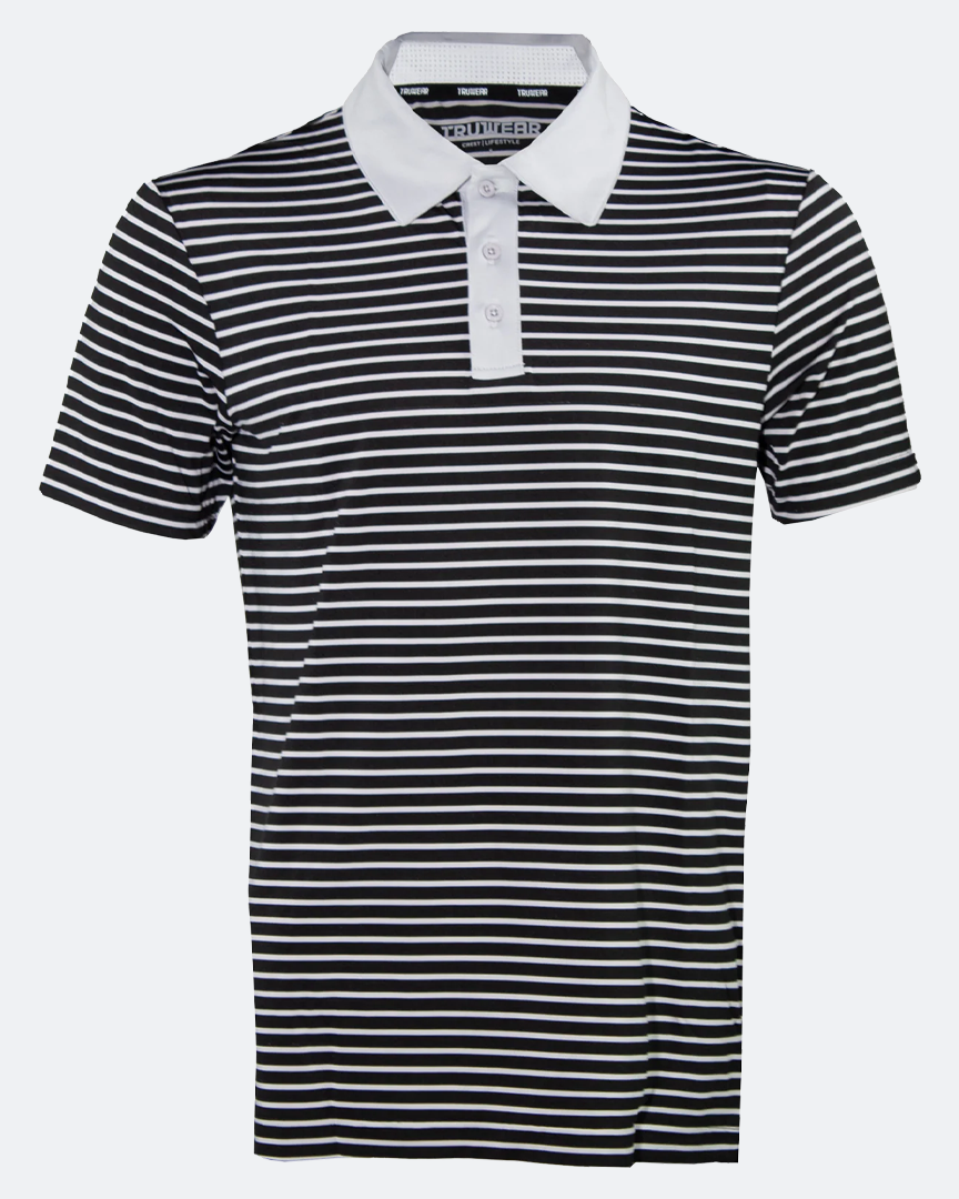 Crest 1.0 Polo Grey Collar Striped - 1.0 Grey