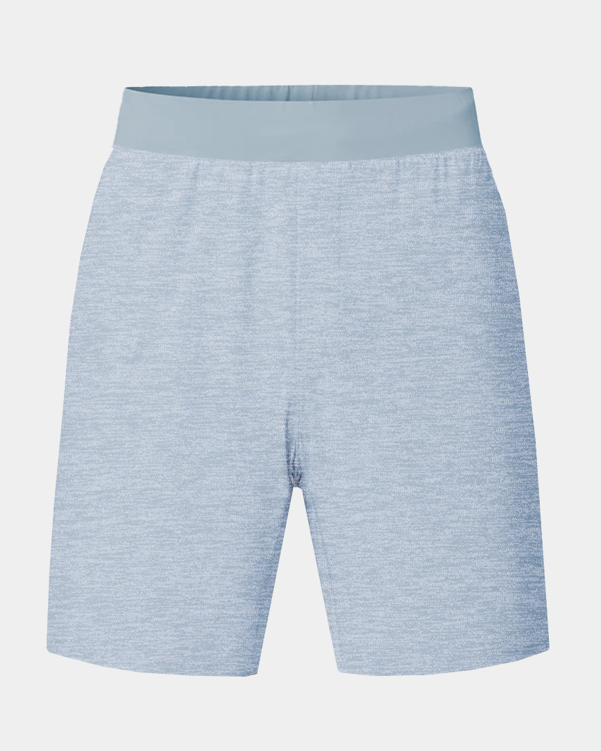 Criterion Light Heather Grey Performance Workout Short - Heather