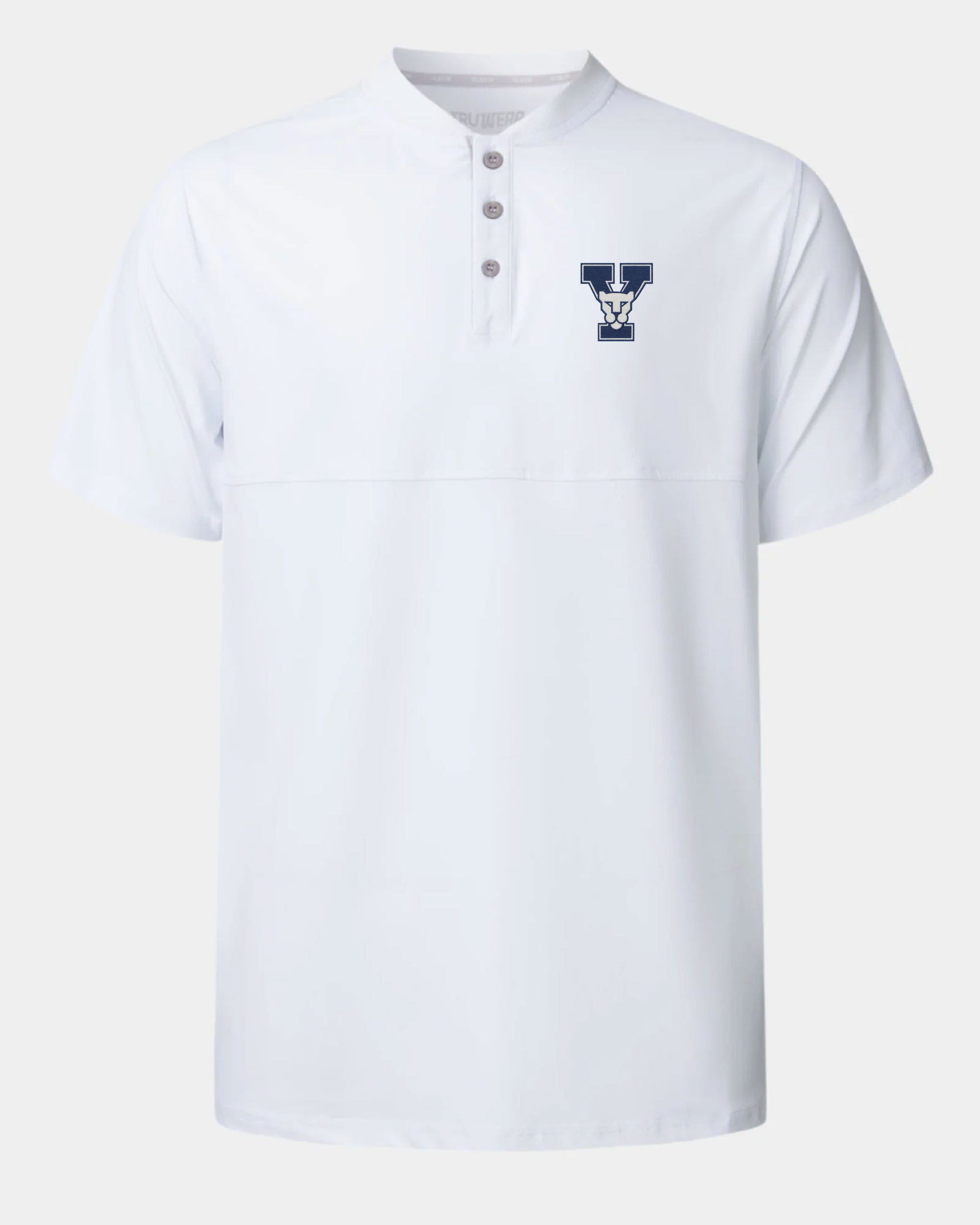BYU Crown Blade Polo White