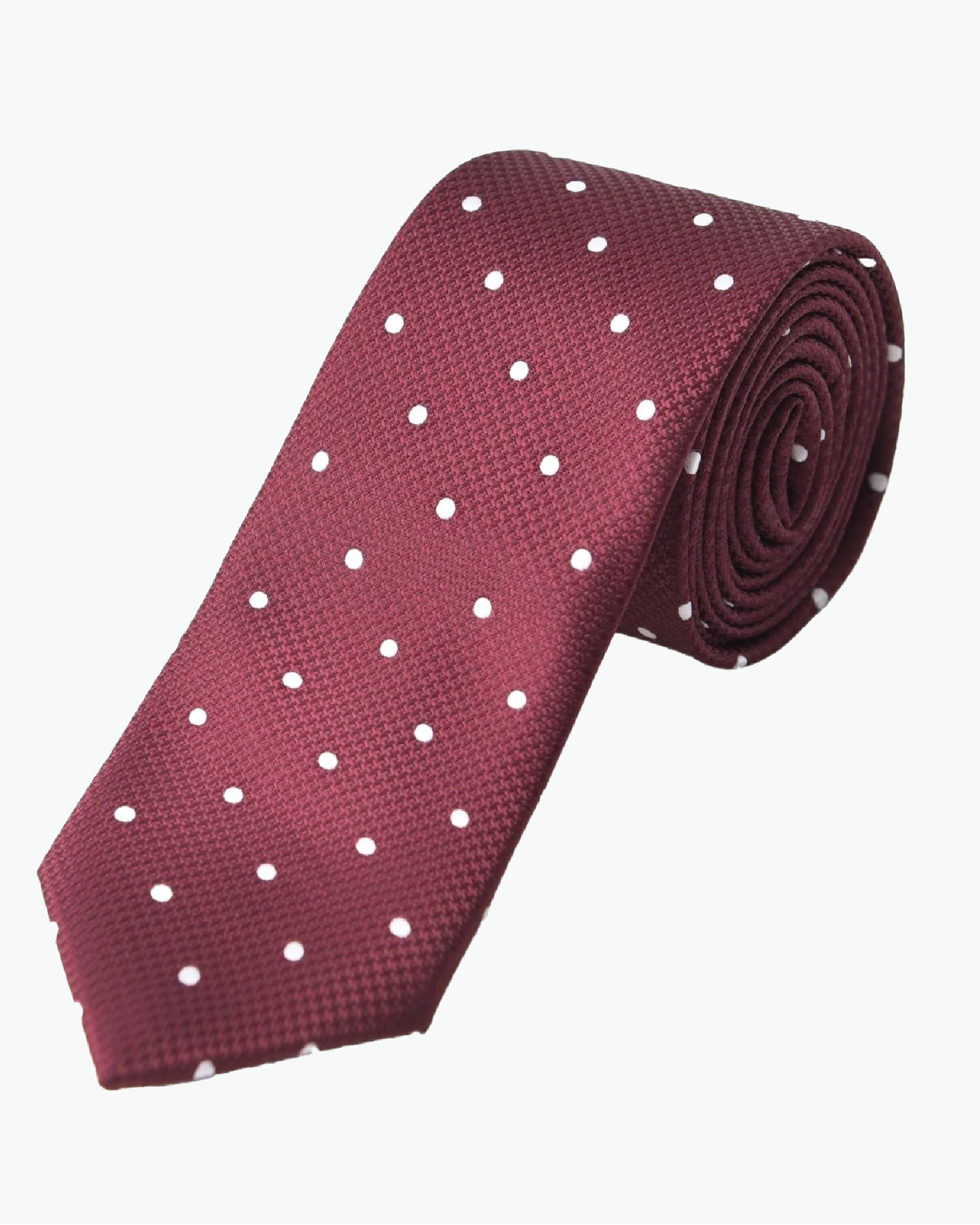 Immortal Maroon Polka-dot Tie - Maroon